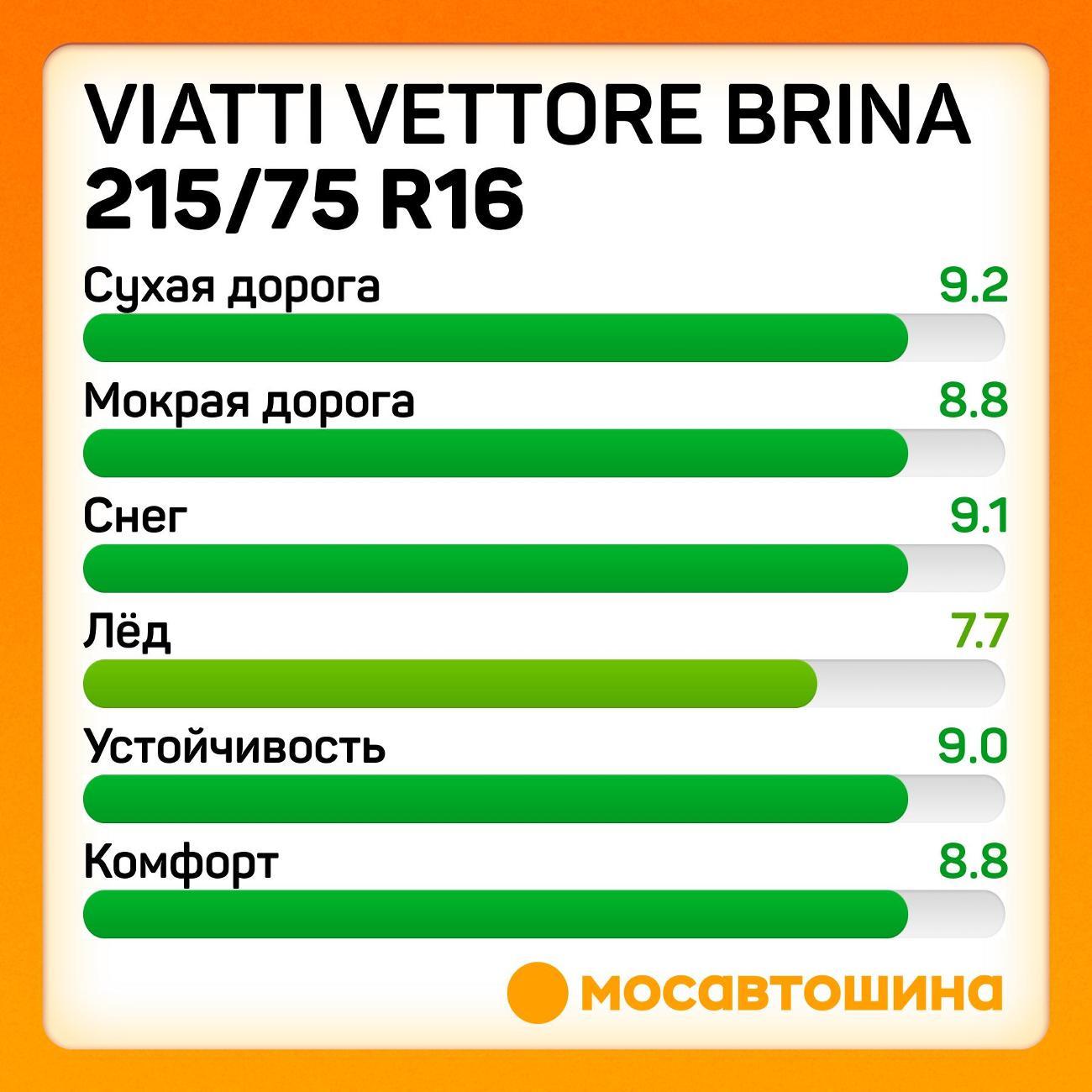 Шина автомобильная Viatti Vettore Brina 215/75 R16C 116/114R