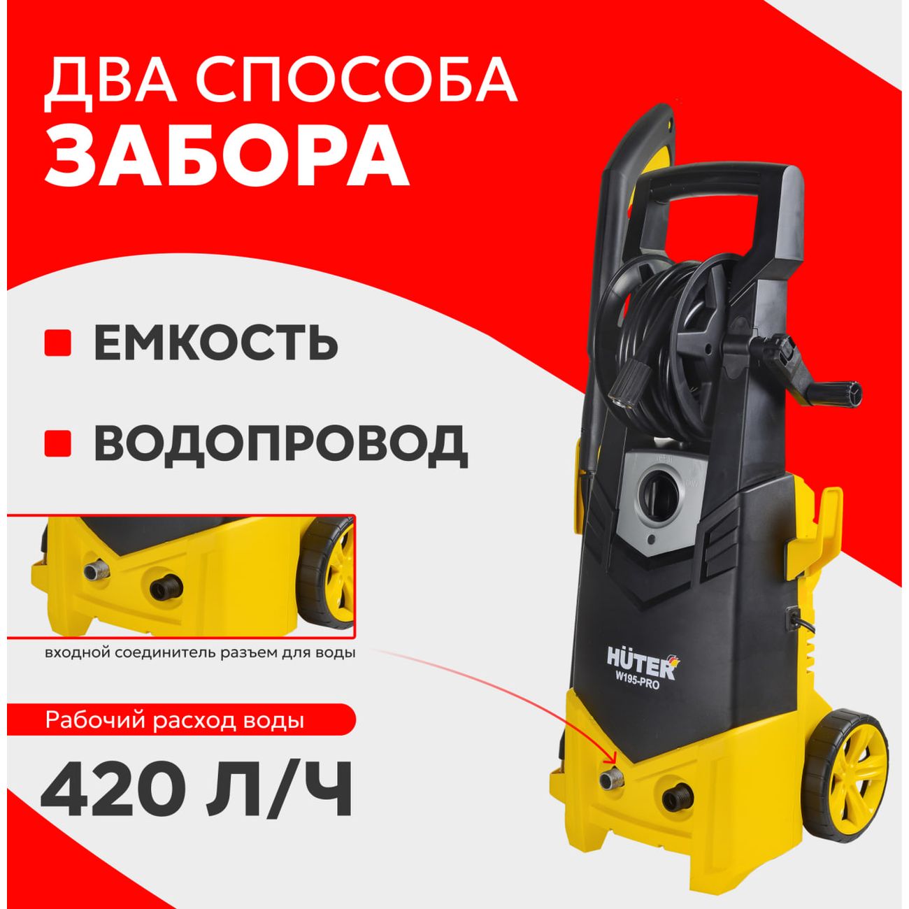 Мойка Huter W195-PRO 70/8/15