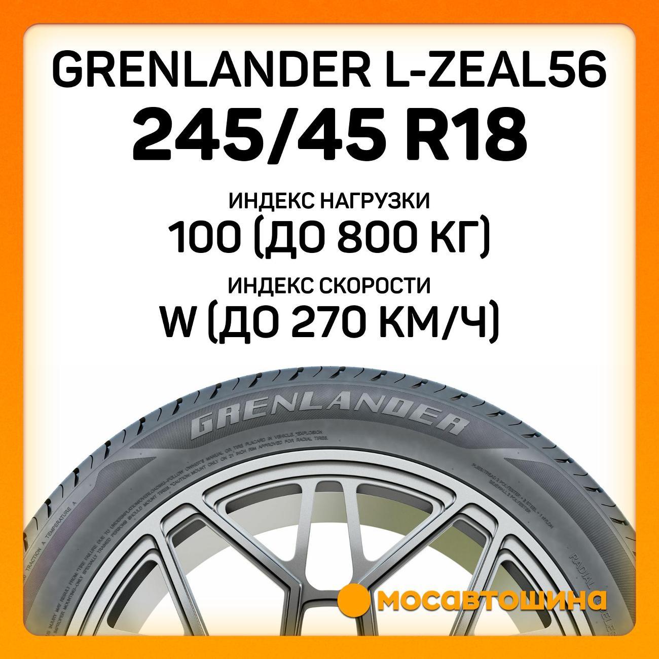 Шина автомобильная Grenlander L-Zeal56 245/45 R18 100W