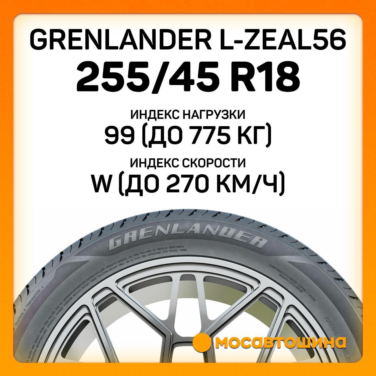 Шина автомобильная Grenlander L-Zeal56 255/45 R18 99W