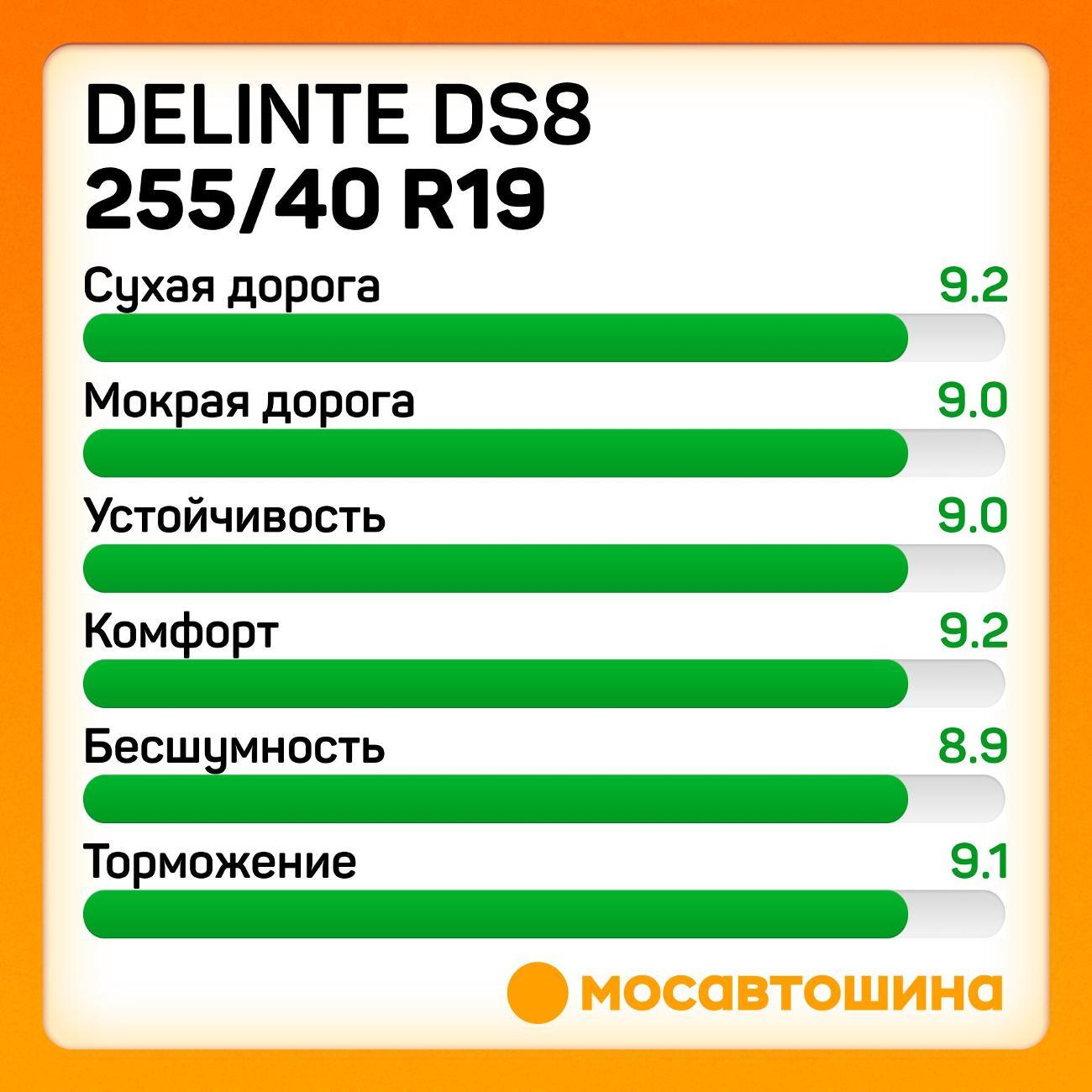 Шина автомобильная Delinte DS8 255/40 R19 100Y