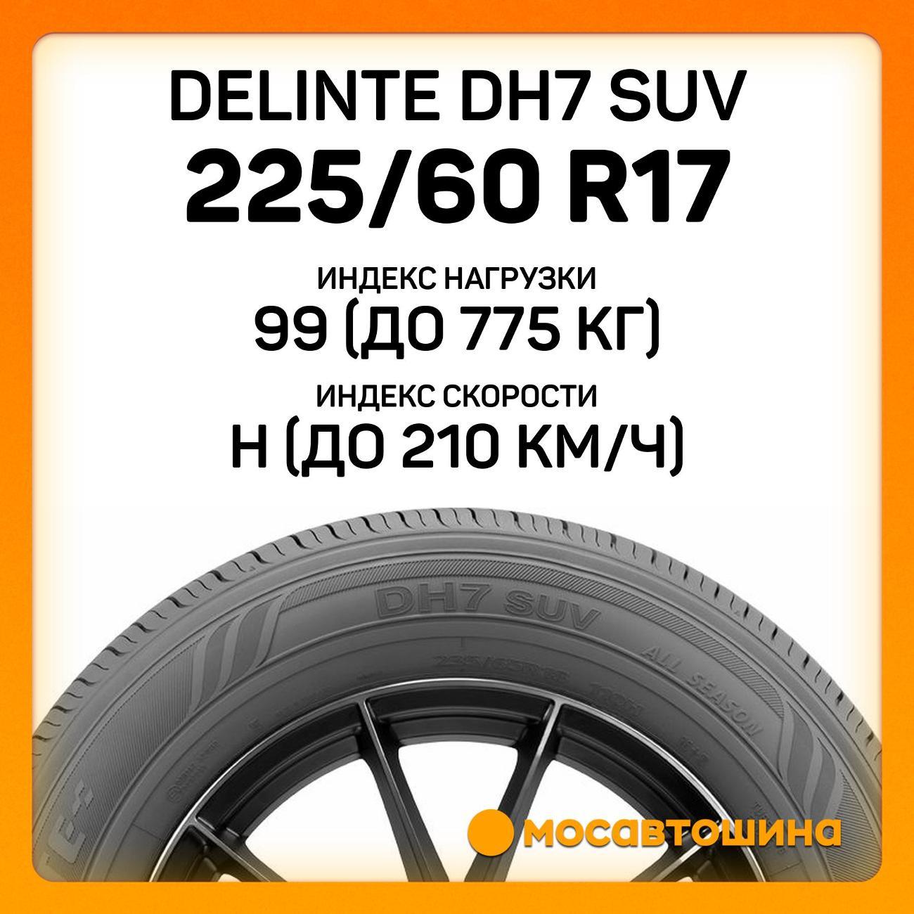 Шина автомобильная Delinte DH7 SUV 225/60 R17 99H