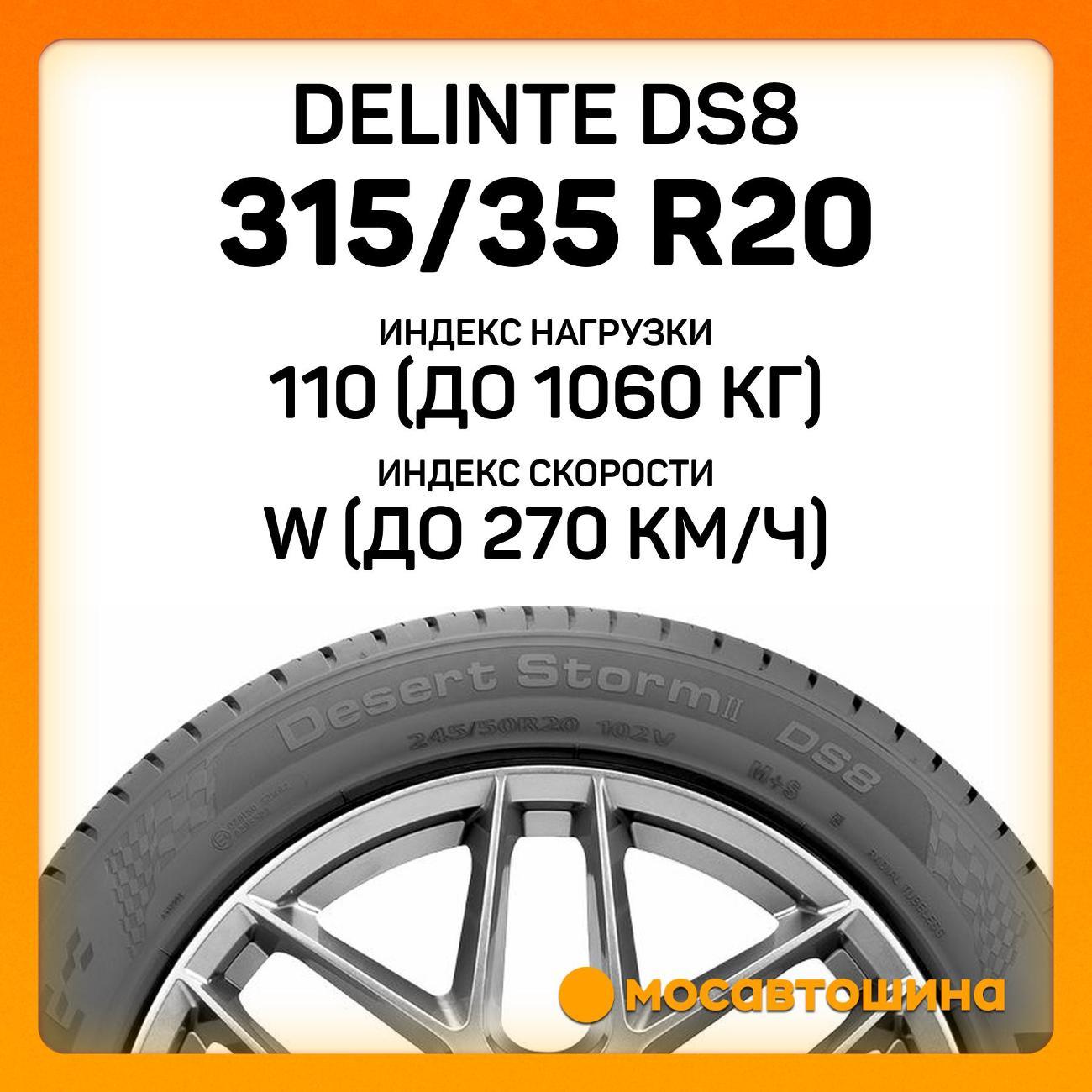 Шина автомобильная Delinte DS8 315/35 R20 110W
