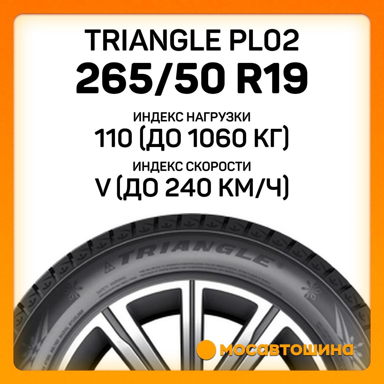 Шина автомобильная TRIANGLE PL02 265/50 R19 110V XL