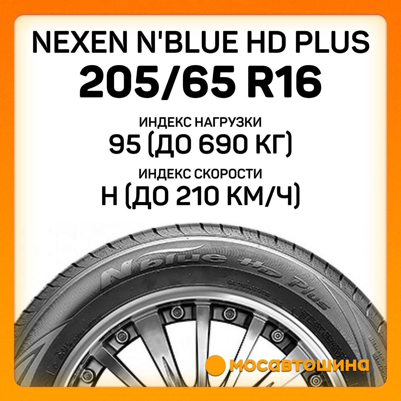 Шина автомобильная Nexen N'Blue HD Plus 205/65 R16 95H
