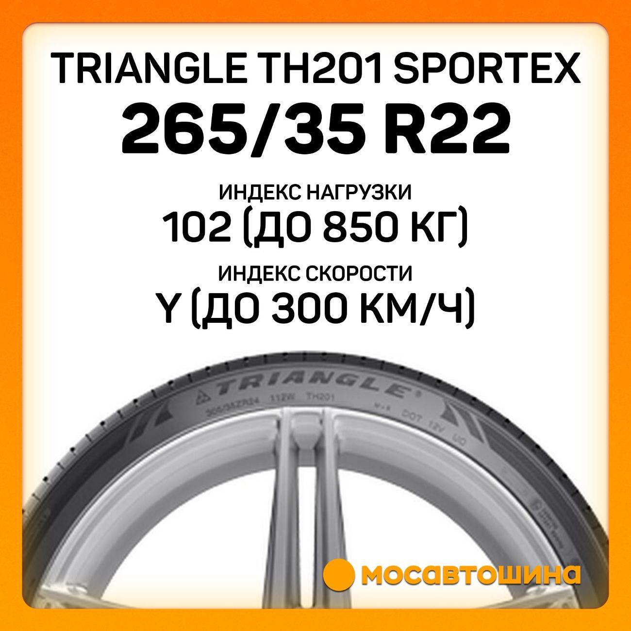 Шина автомобильная TRIANGLE TH201 Sportex 265/35 ZR22 102Y XL