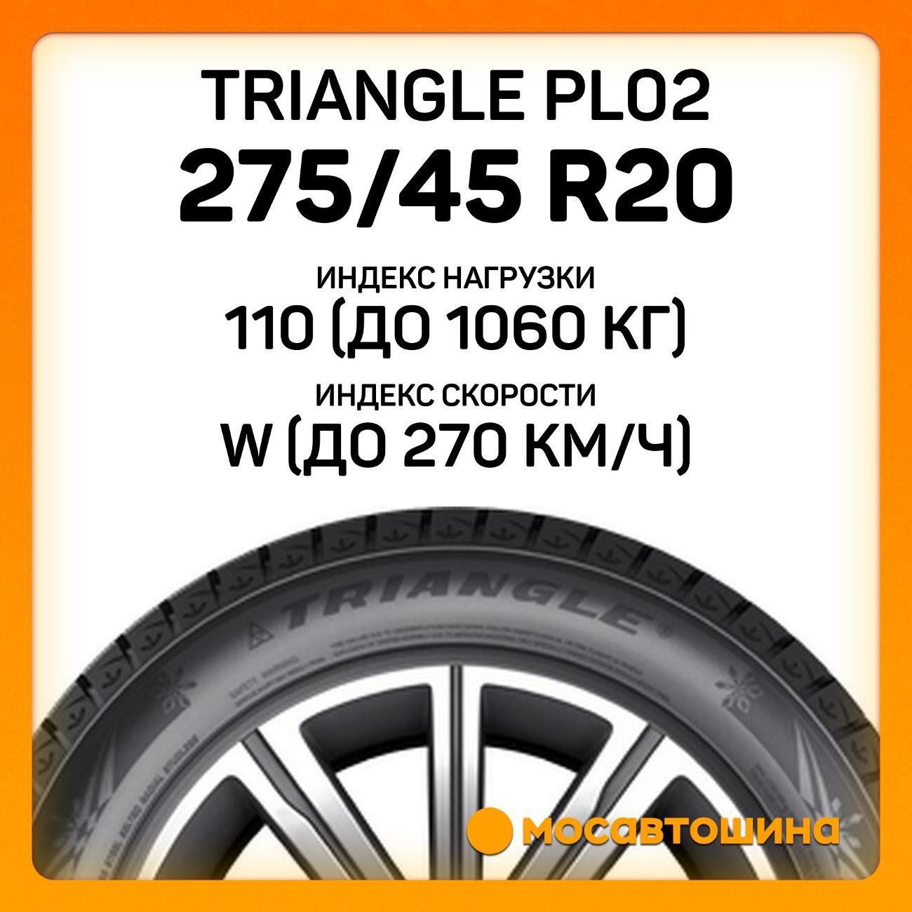 Шина автомобильная TRIANGLE PL02 275/45 R20 110W XL