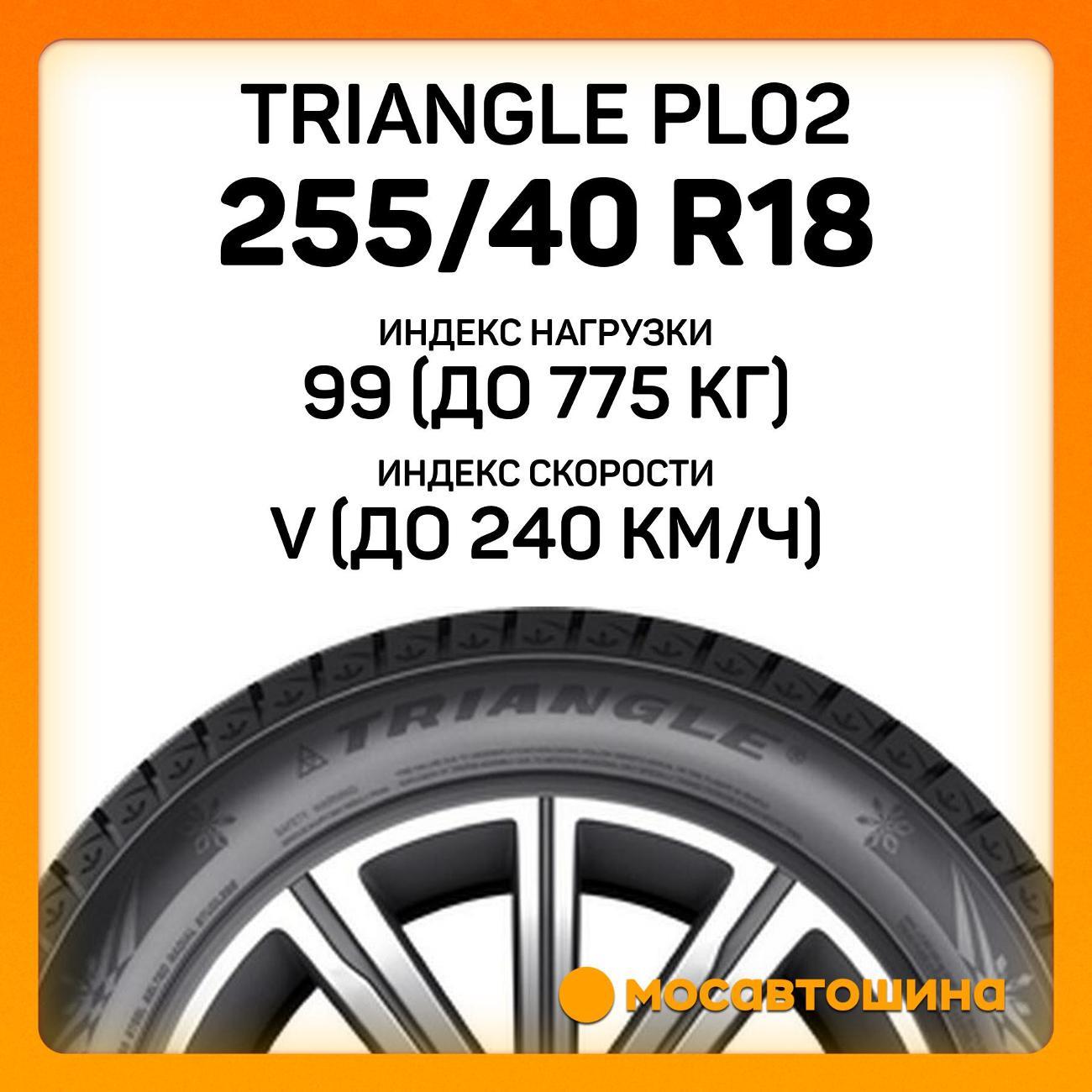 Шина автомобильная TRIANGLE PL02 255/40 R18 99V XL