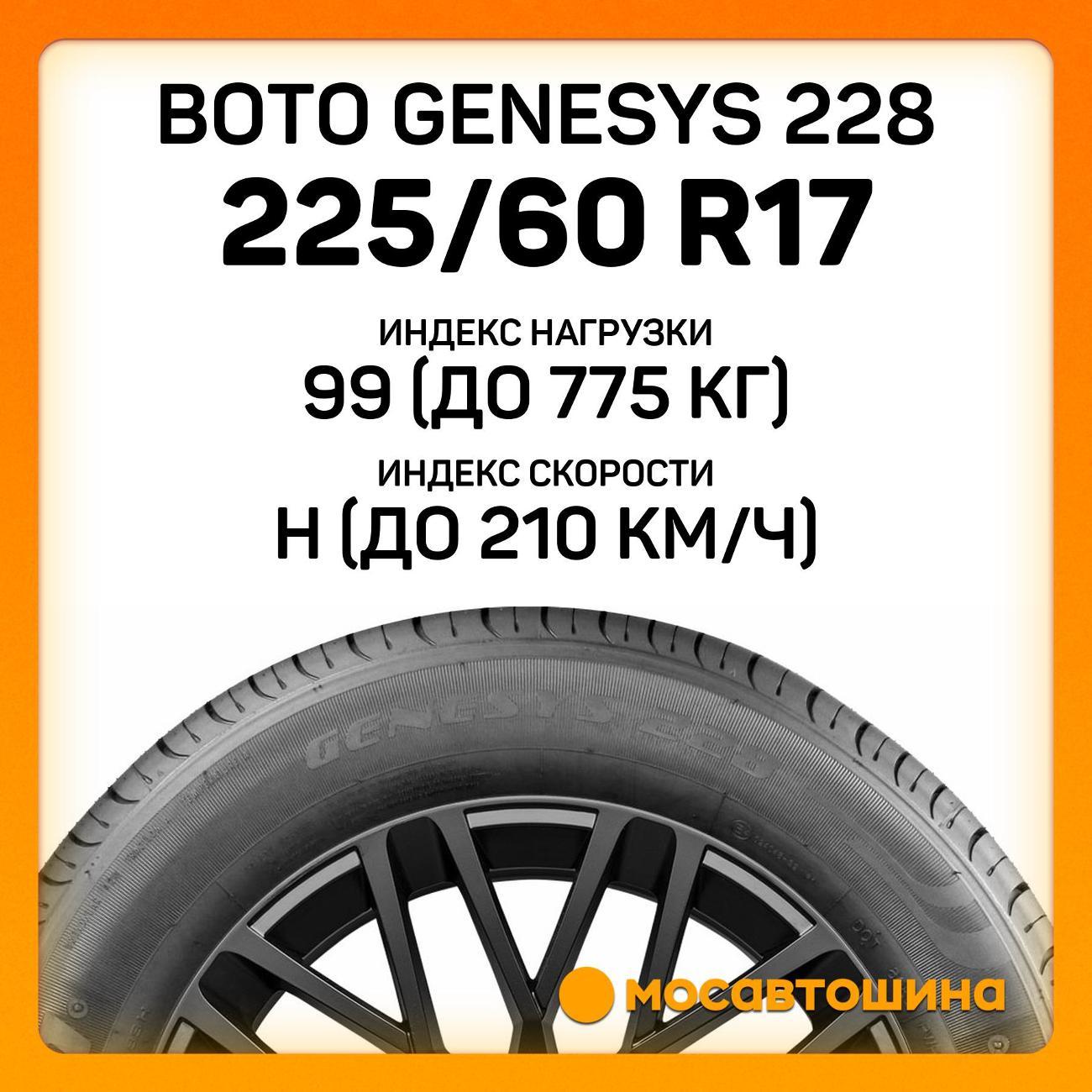Шина автомобильная Boto Genesys 228 225/60 R17 99H