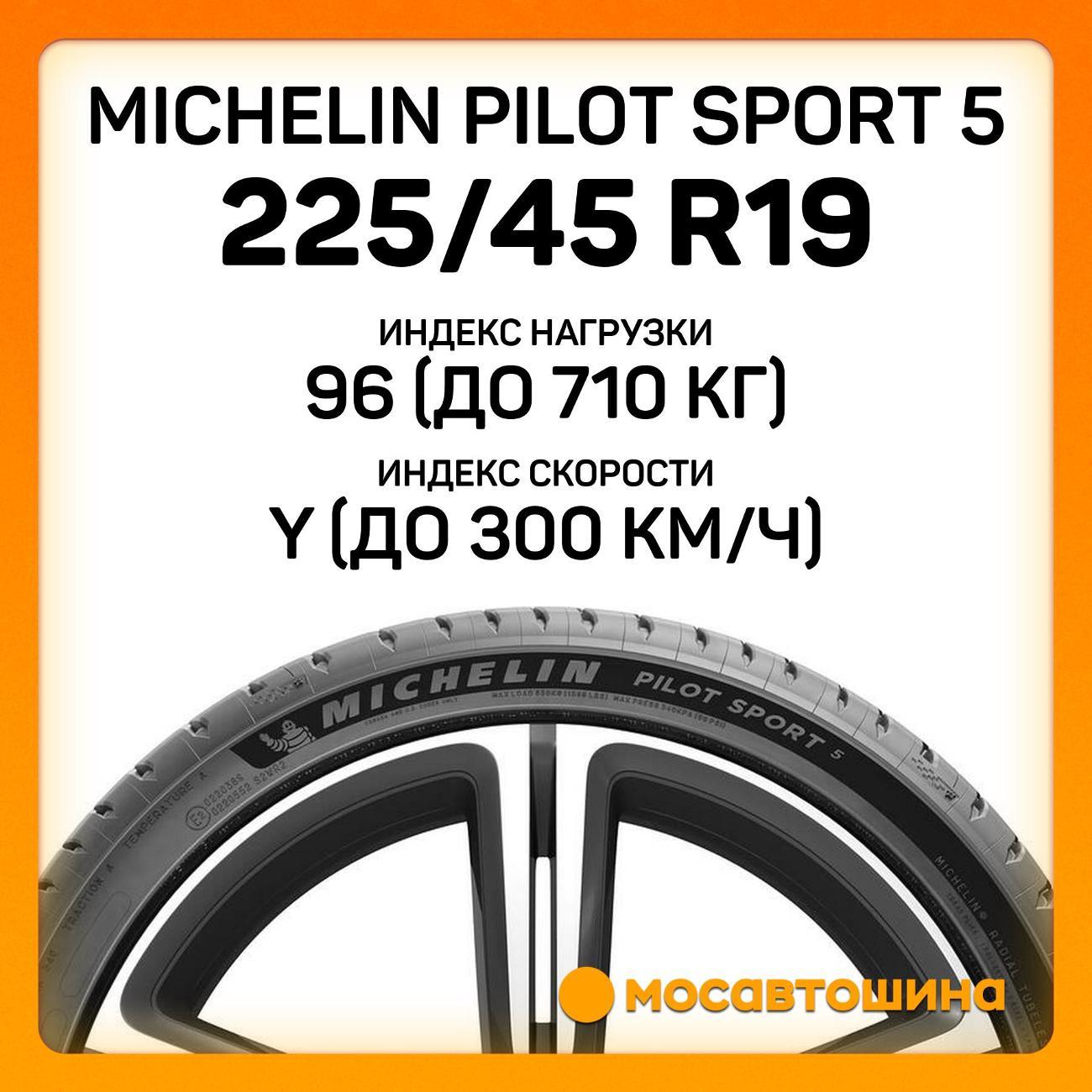 Шина автомобильная Michelin Pilot Sport 5