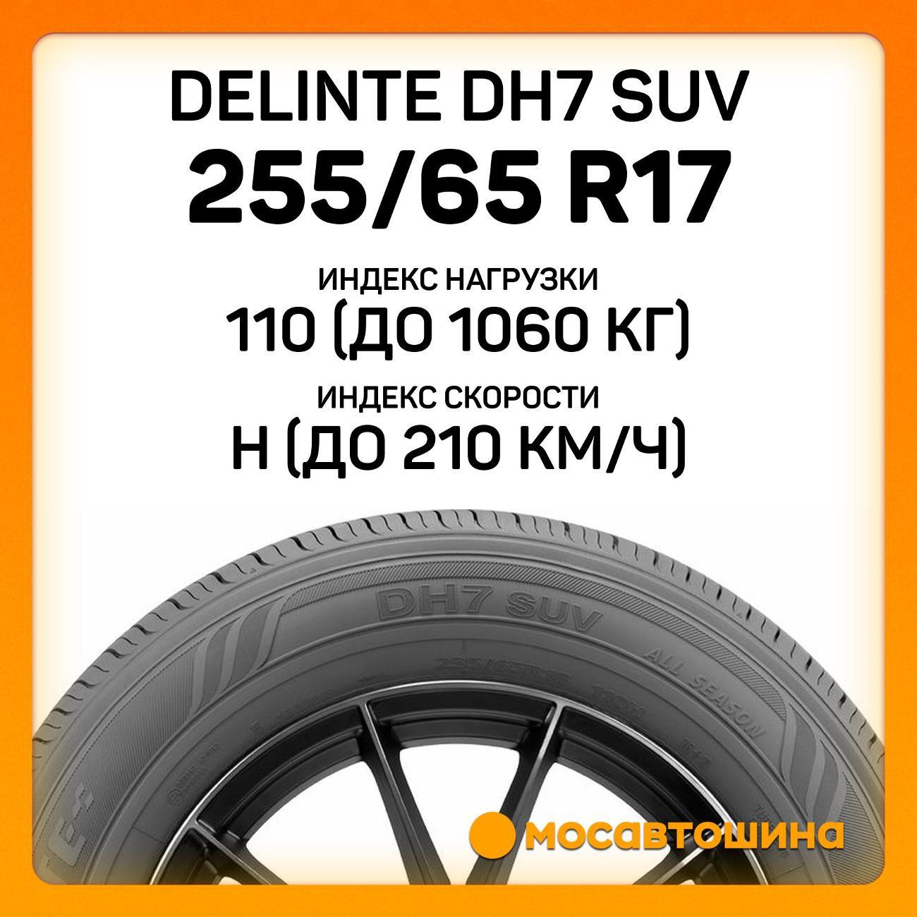 Шина автомобильная Delinte DH7 SUV 255/65 R17 110H