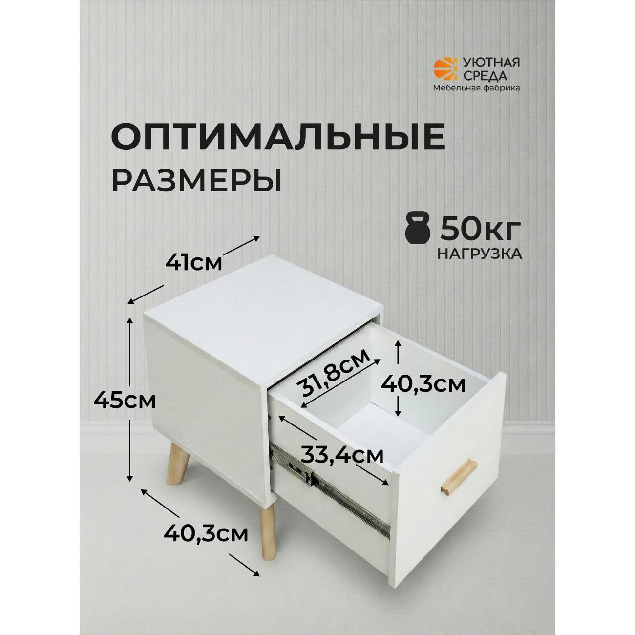 Тумба Уютная среда white