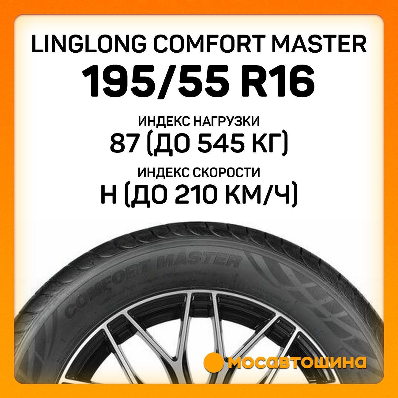 Шина автомобильная LingLong Comfort Master 195/55 R16 87H