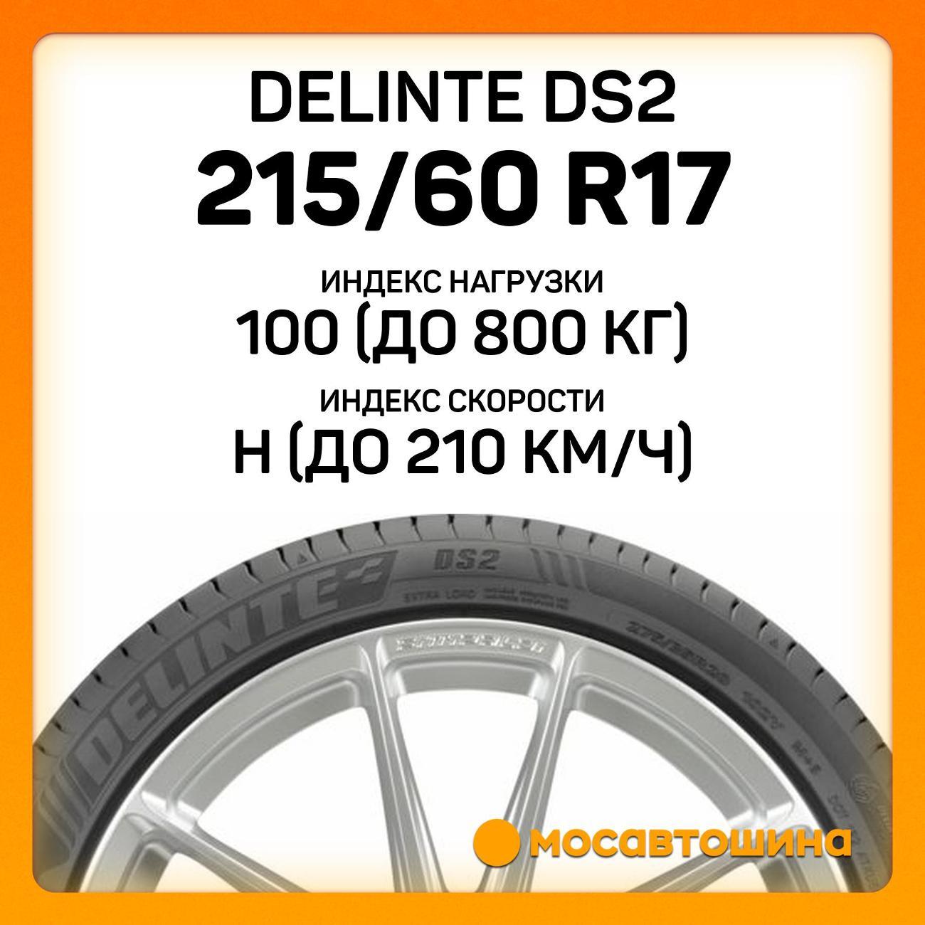 Шина автомобильная Delinte DS2 215/60 R17 100H XL