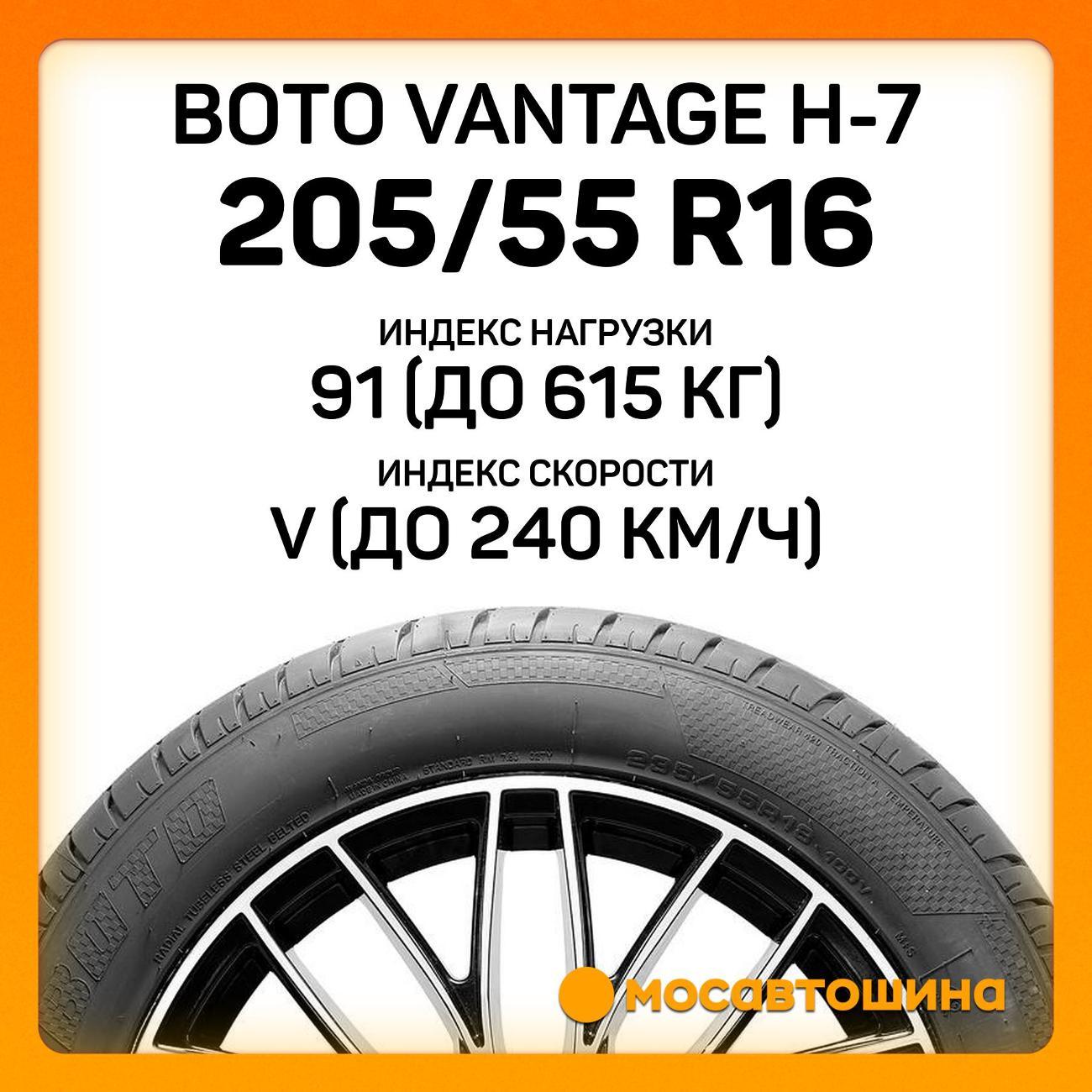 Шина автомобильная Boto Vantage H-7 205/55 R16 91V