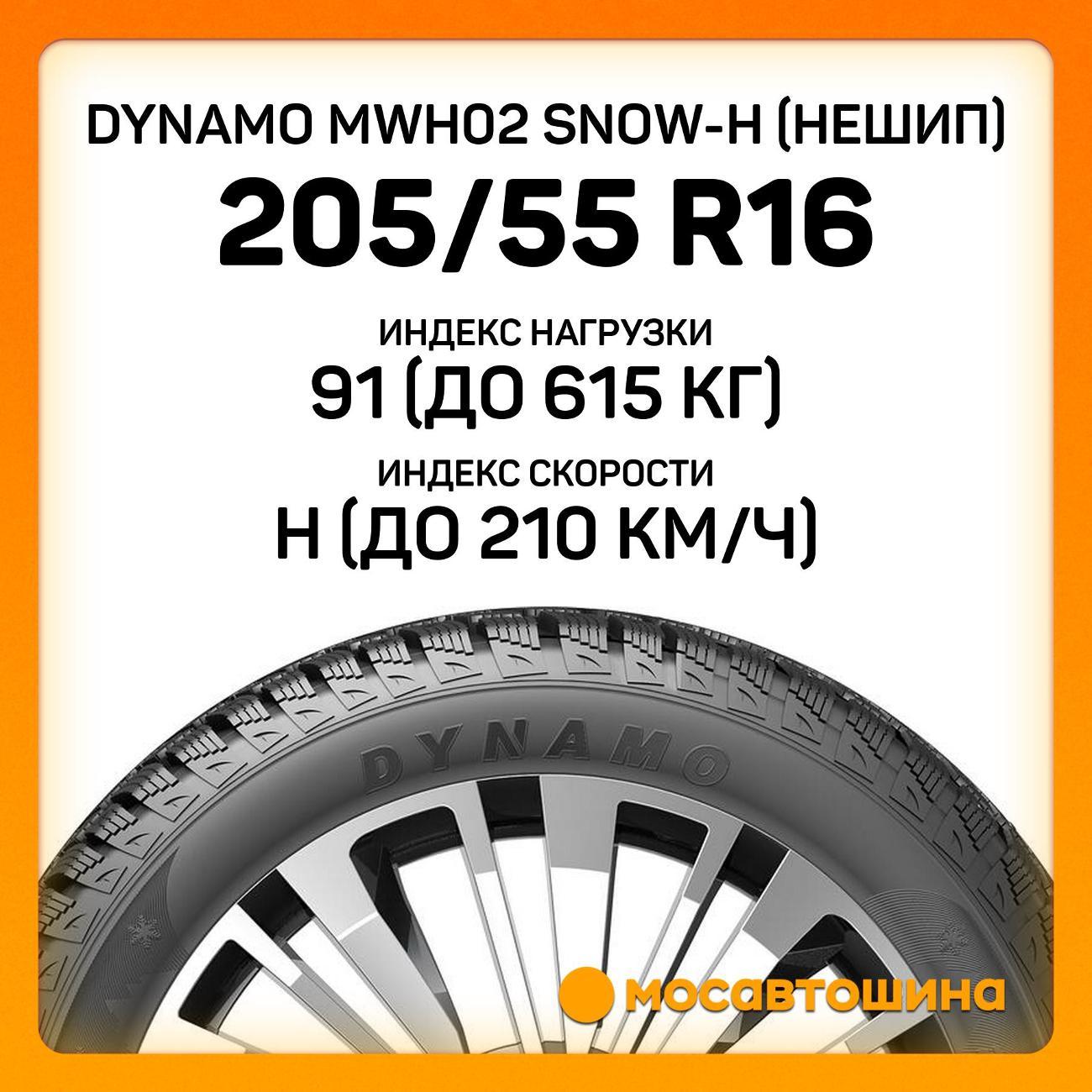 Шина автомобильная Dynamo MWH02 Snow-H [Нешип] 205/55 R16 91H