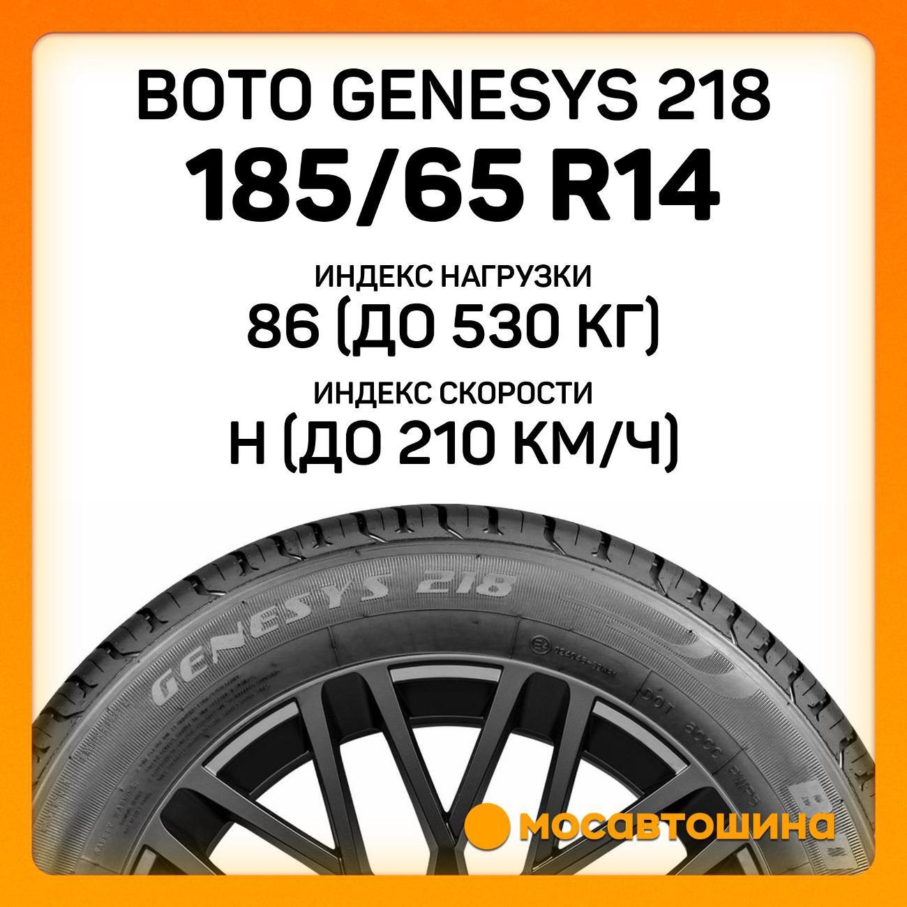 Шина автомобильная Boto Genesys 218 185/65 R14 86H