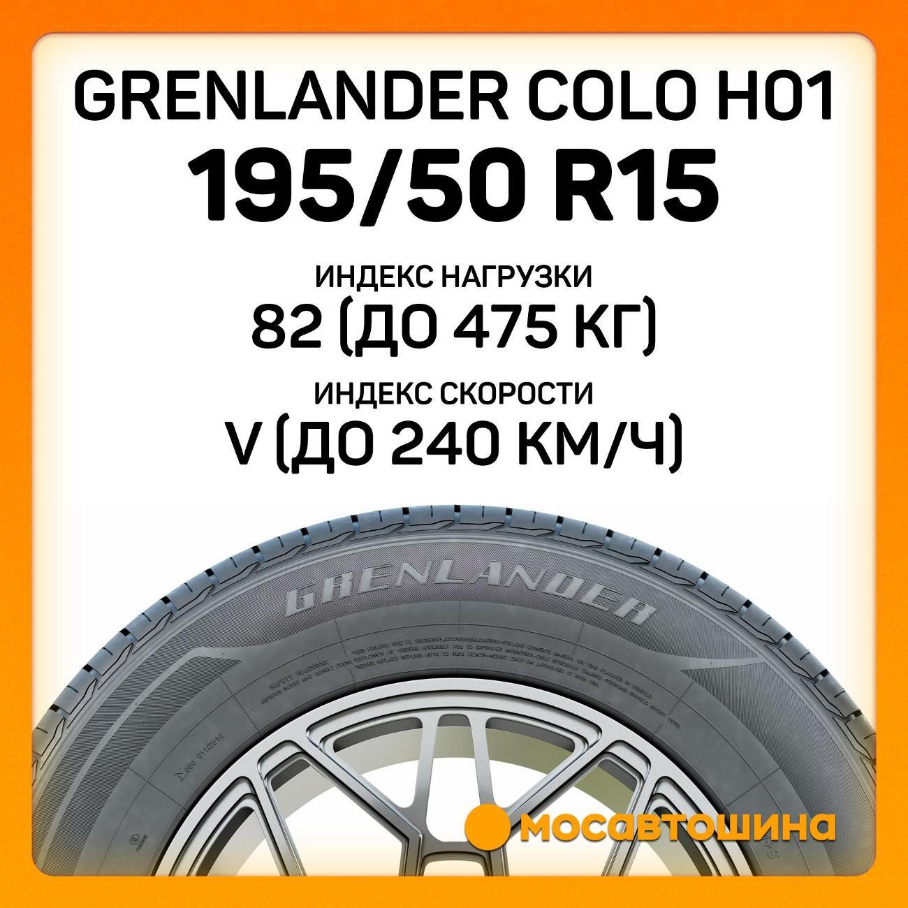Шина автомобильная Grenlander Colo H01 195/50 R15 82V