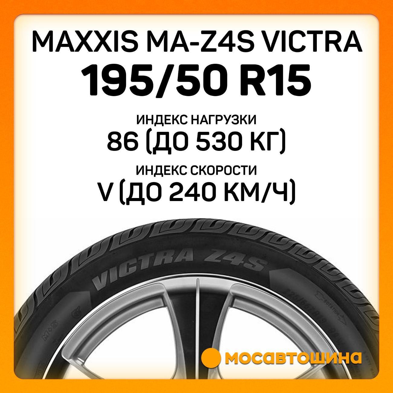 Шина автомобильная Maxxis MA-Z4S Victra 195/50 R15 86V XL