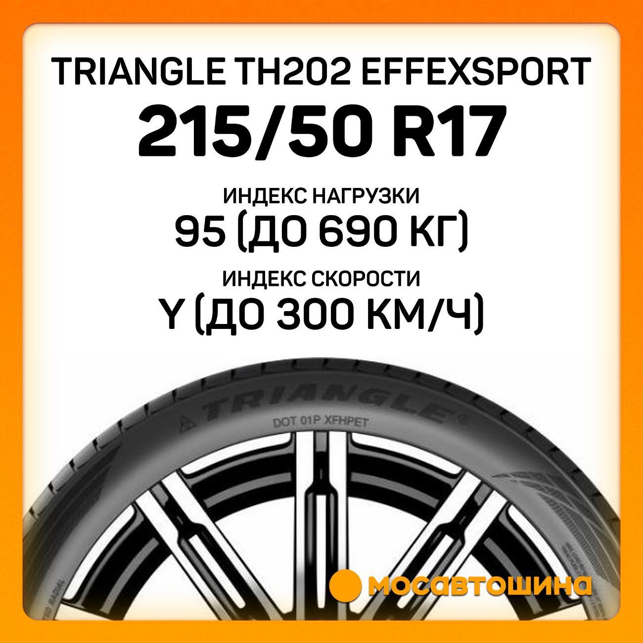 Шина автомобильная TRIANGLE TH202 EffeXSport 215/50 R17 95Y XL