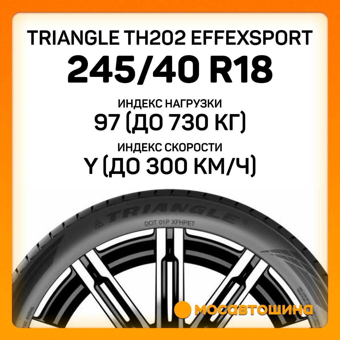 Шина автомобильная TRIANGLE TH202 EffeXSport 245/40 R18 97Y XL