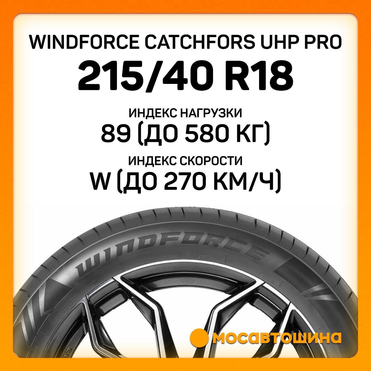 Шина автомобильная Windforce Catchfors UHP Pro 215/40 ZR18 89W XL