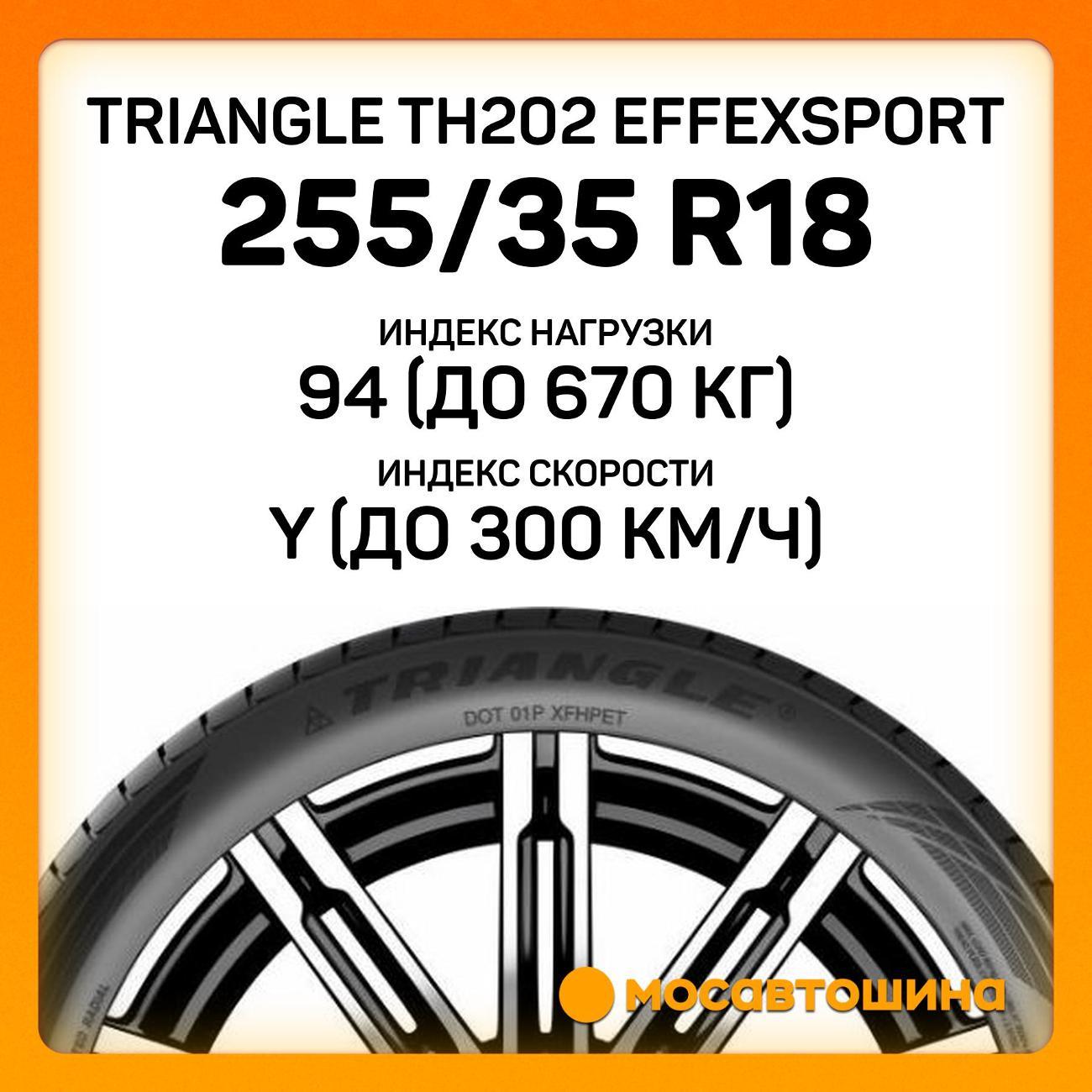 Шина автомобильная TRIANGLE TH202 EffeXSport 255/35 R18 94Y XL