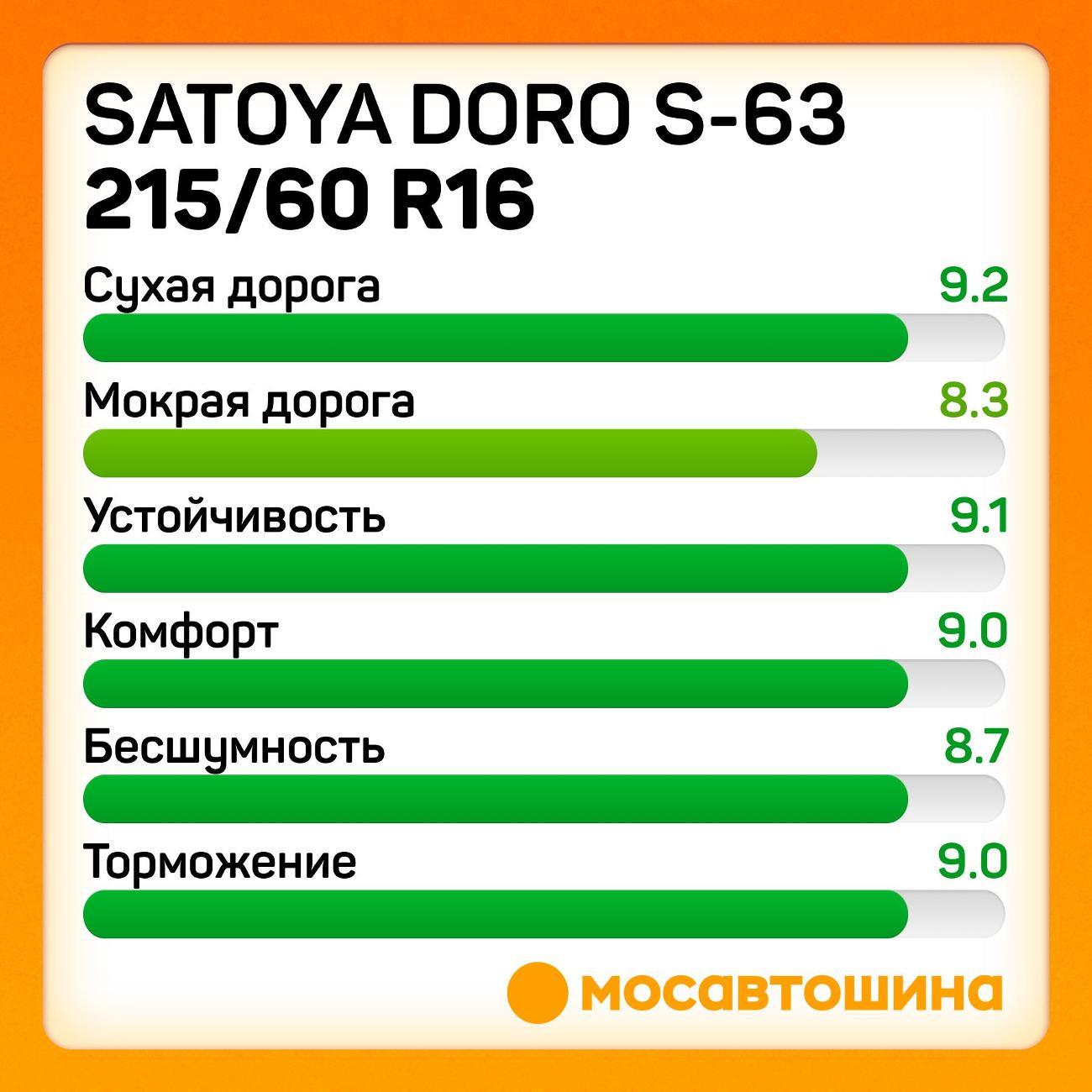 Шина автомобильная Satoya Doro S-63 215/60 R16 95V