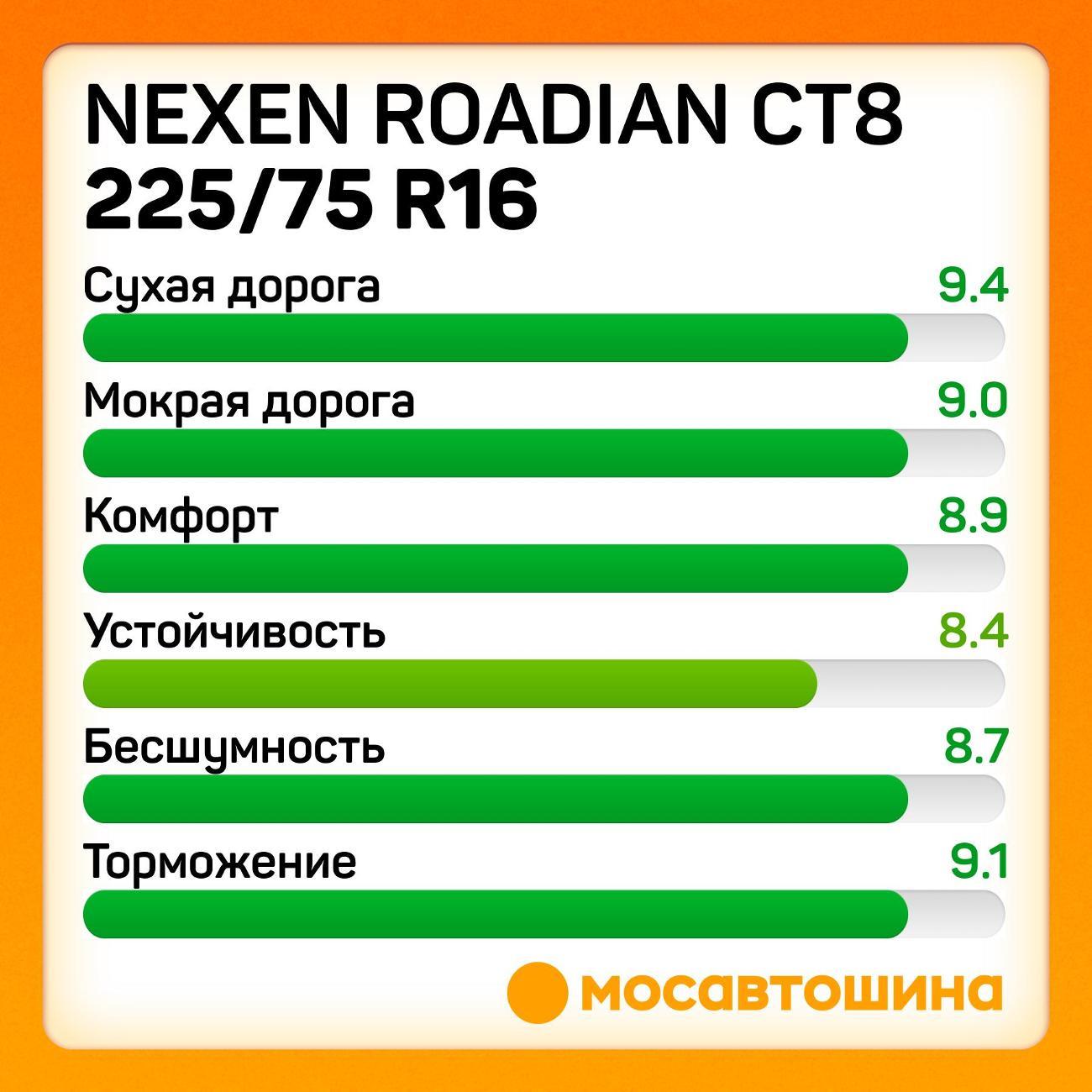 Шина автомобильная Nexen Roadian CT8 225/75 R16C 121/120S
