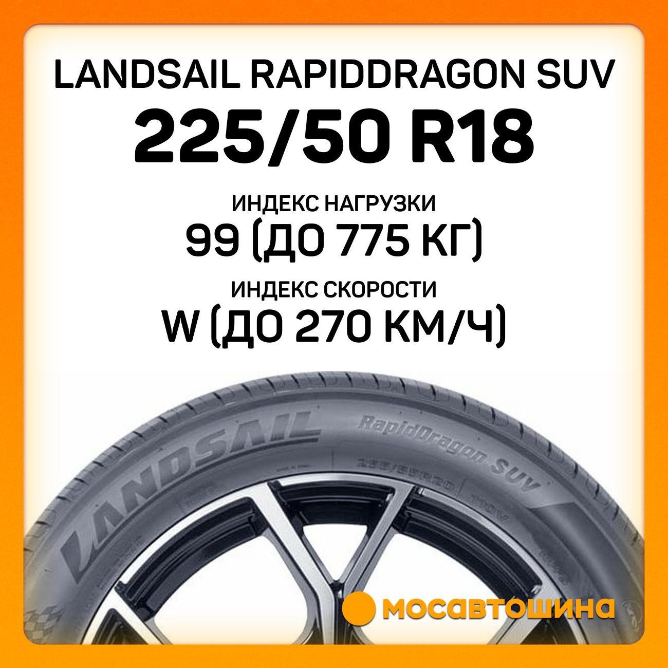 Шина автомобильная Landsail RapidDragon SUV 225/50 R18 99W XL