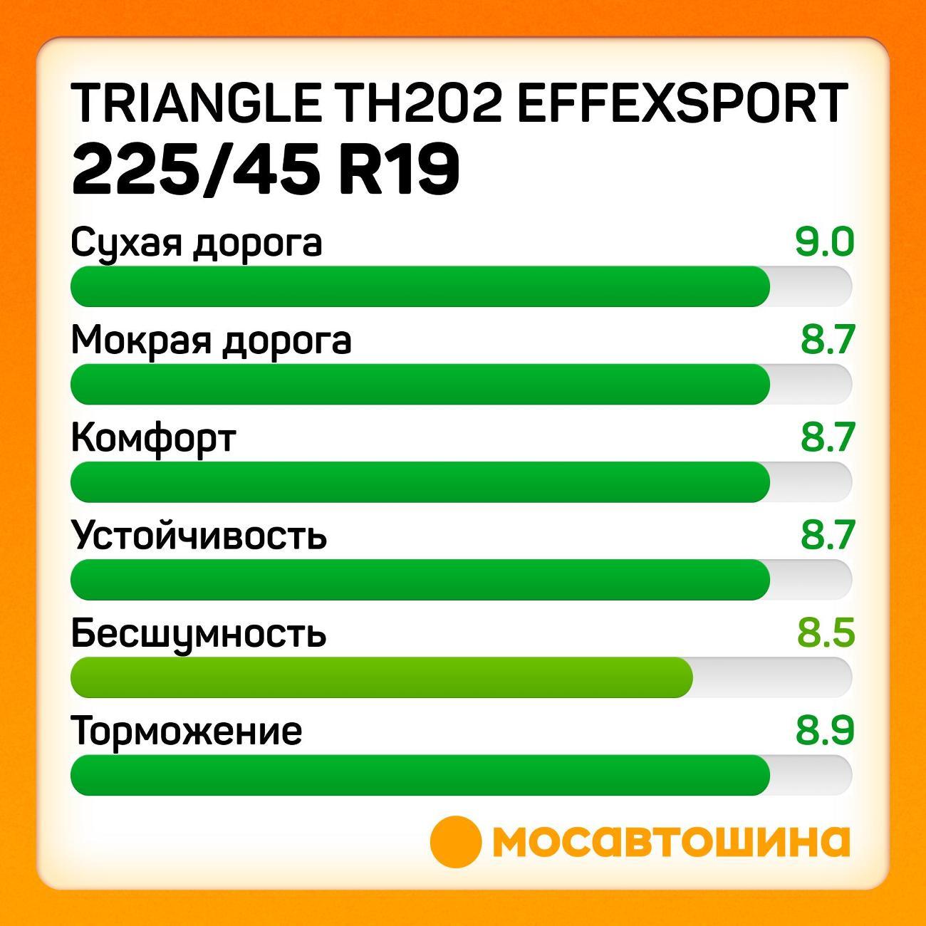 Шина автомобильная TRIANGLE TH202 EffeXSport 225/45 R19 96Y XL