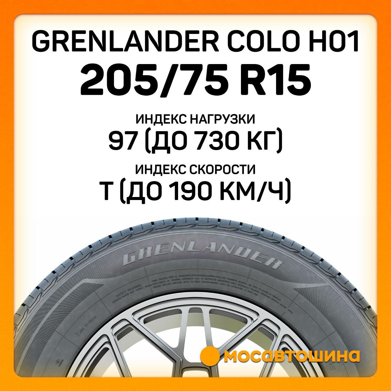 Шина автомобильная Grenlander Colo H01 205/75 R15 97T