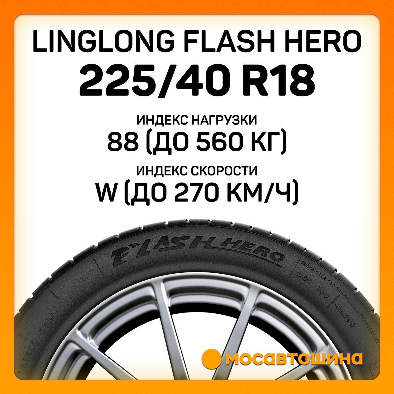 Шина автомобильная LingLong Flash Hero 225/40 ZR18 88W