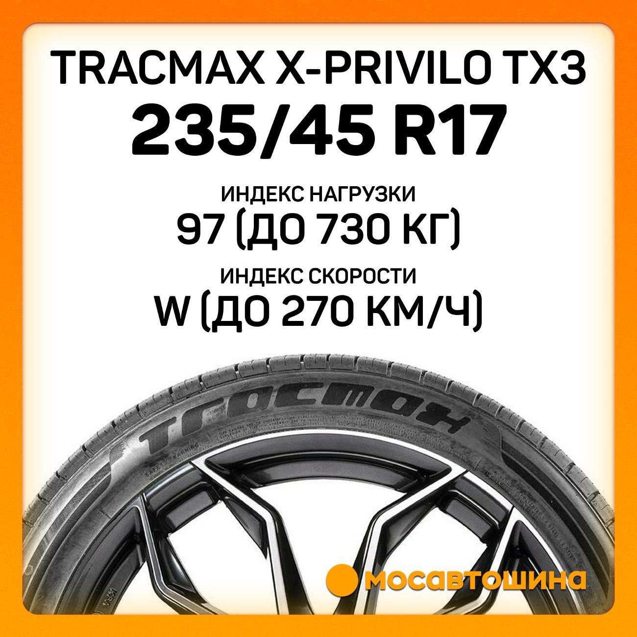 Шина автомобильная Tracmax X-Privilo TX3 235/45 R17 97W XL