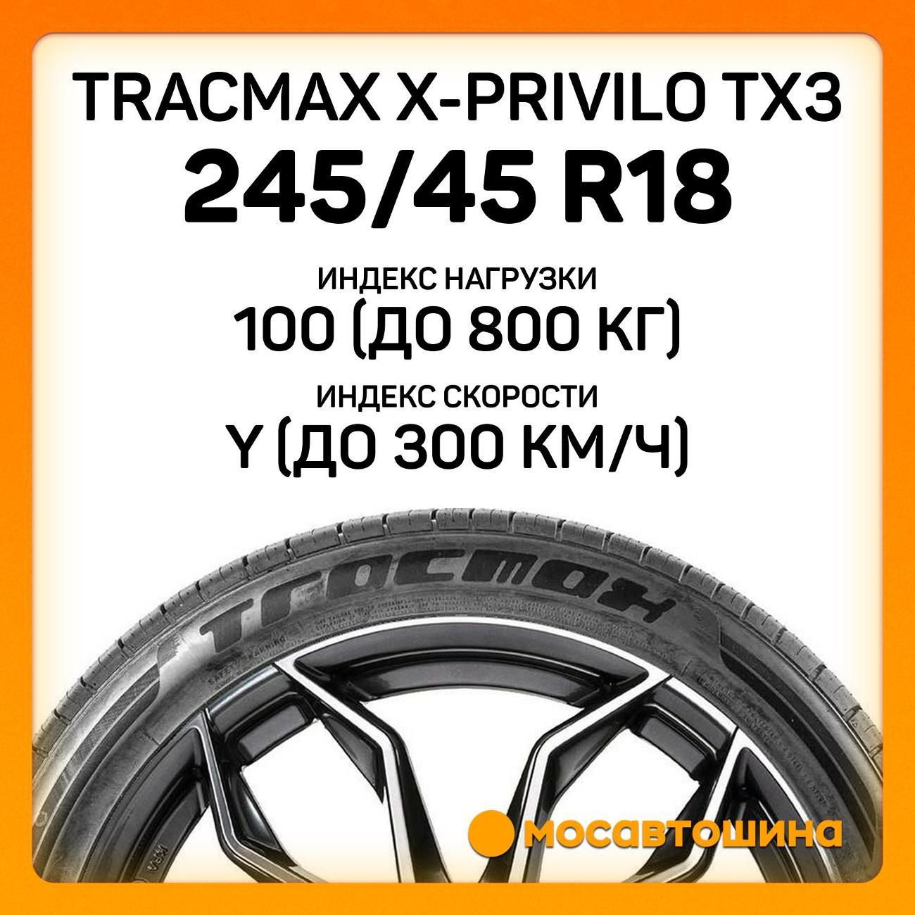 Шина автомобильная Tracmax X-Privilo TX3 245/45 R18 100Y XL