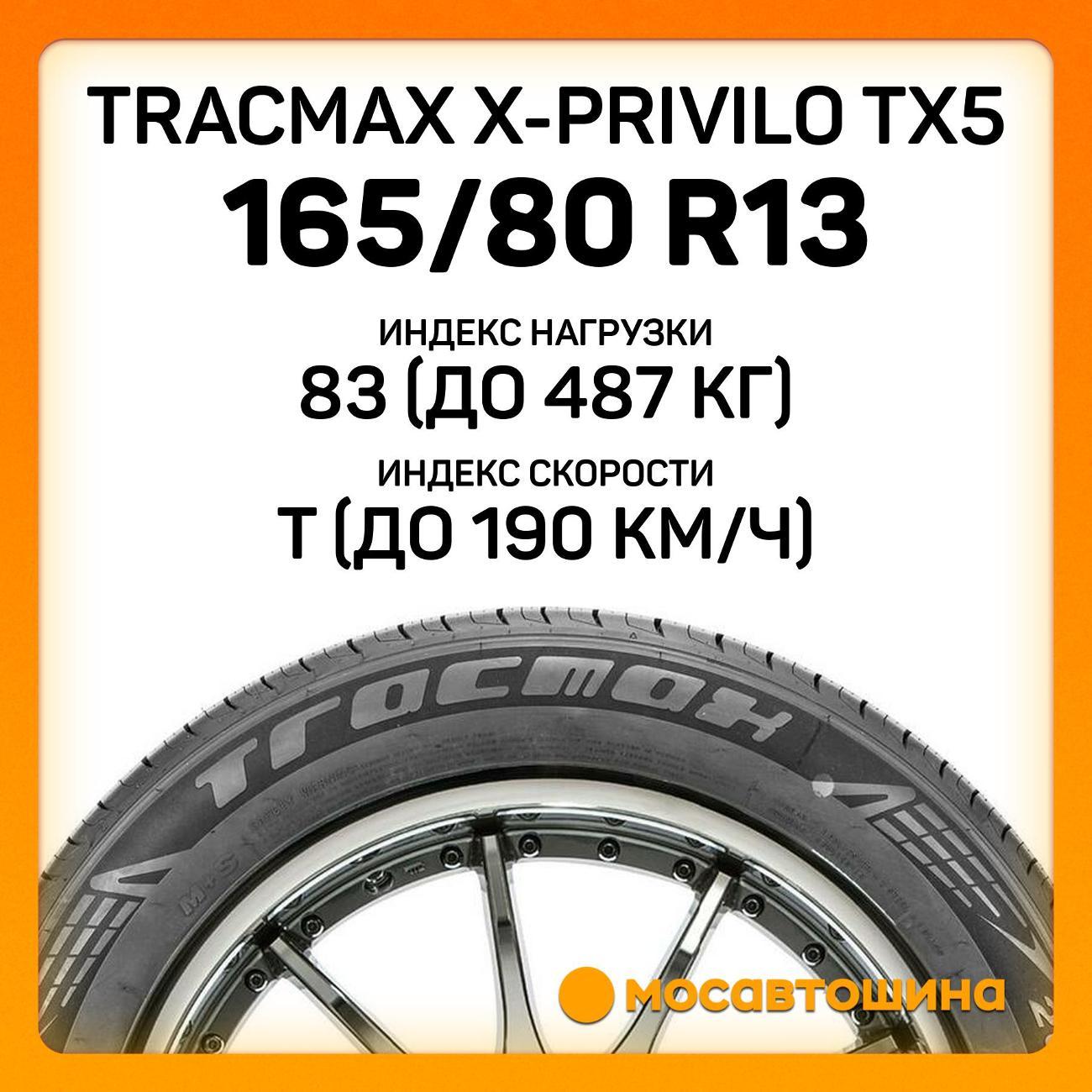Шина автомобильная Tracmax X-Privilo TX5 165/80 R13 83T