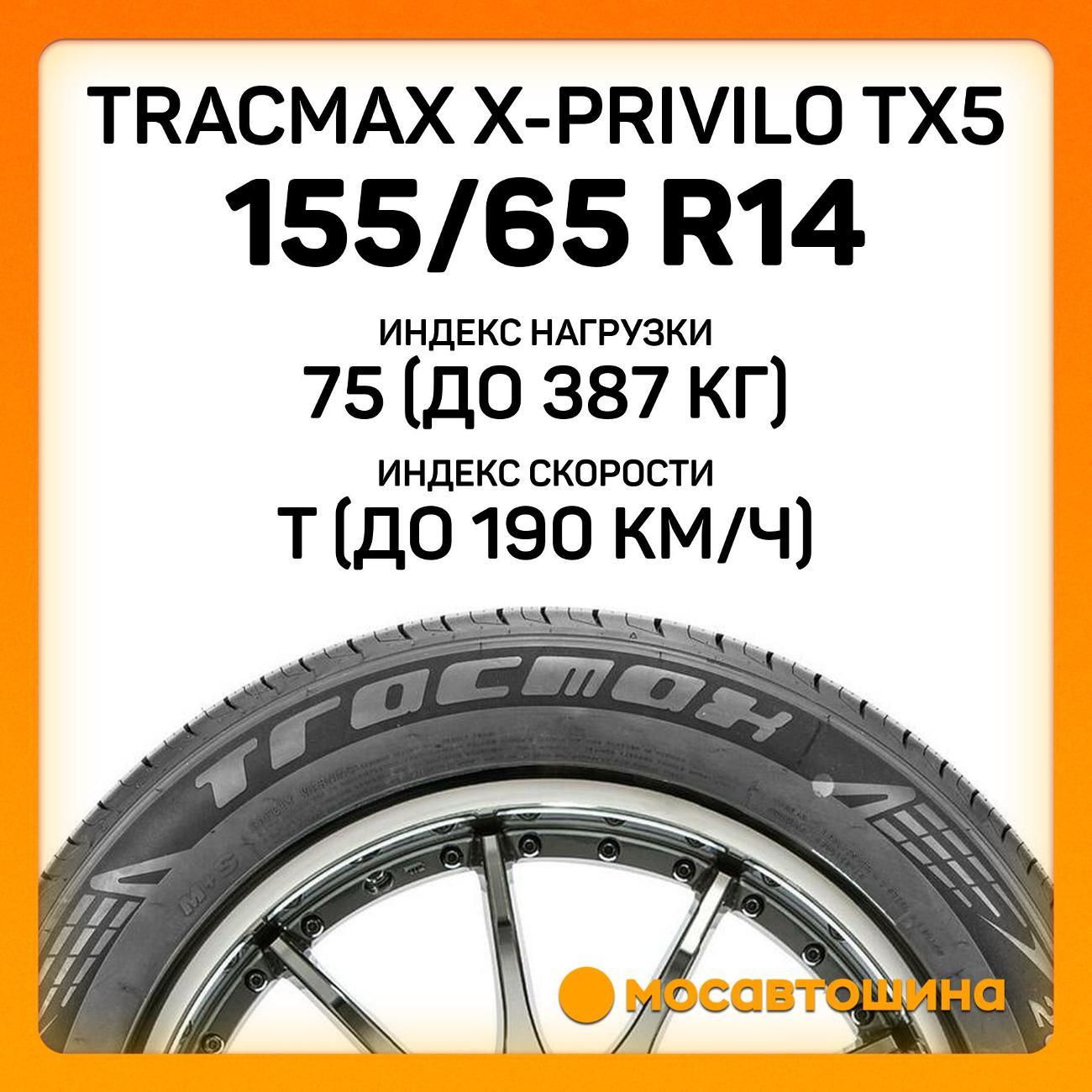 Шина автомобильная Tracmax X-Privilo TX5 155/65 R14 75T