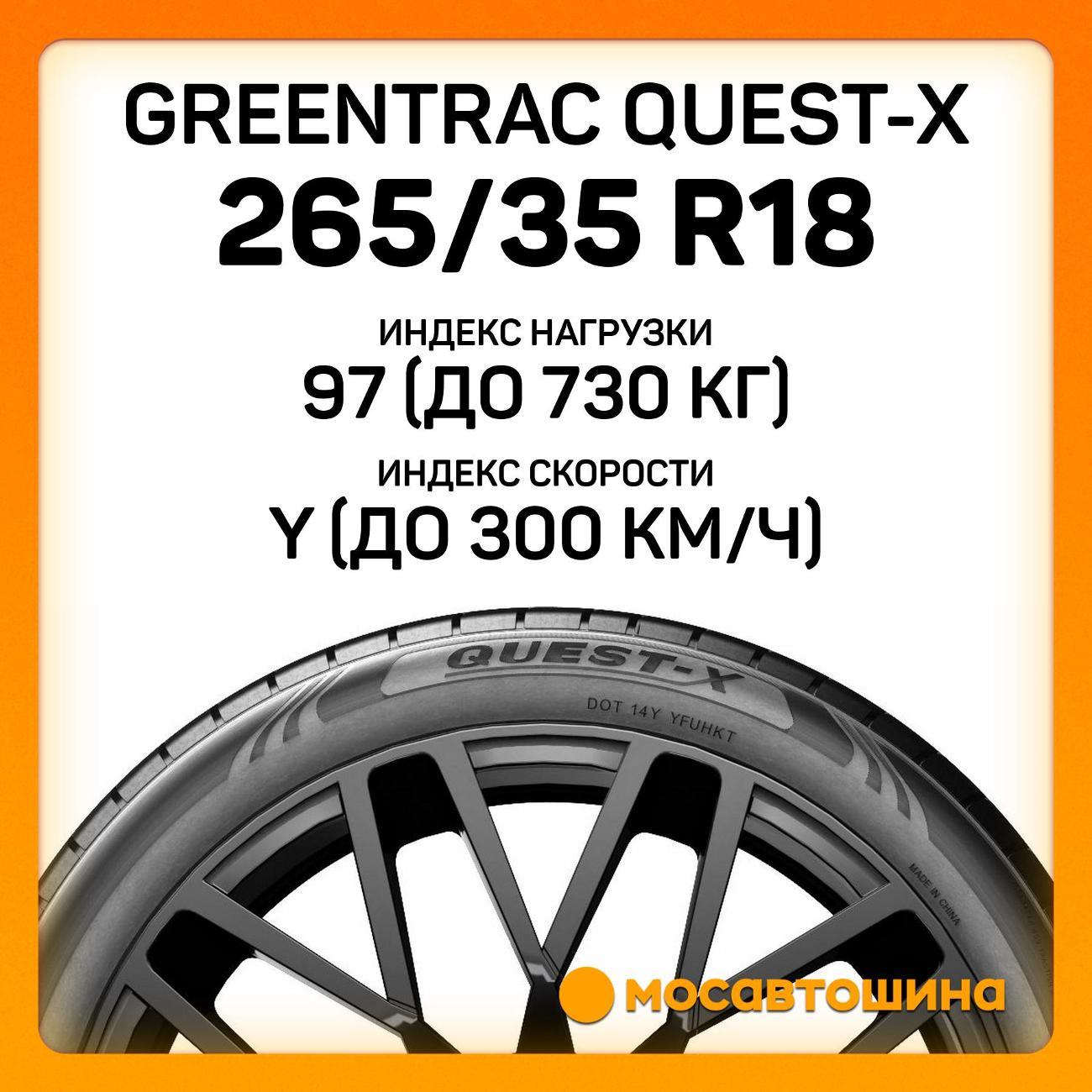 Шина автомобильная Greentrac Quest-X 265/35 ZR18 97Y XL