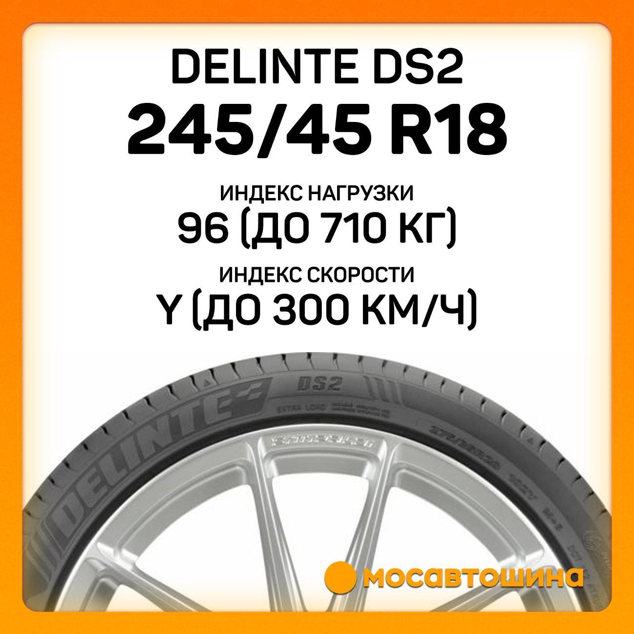 Шина автомобильная Delinte DS2 245/45 R18 96Y RF