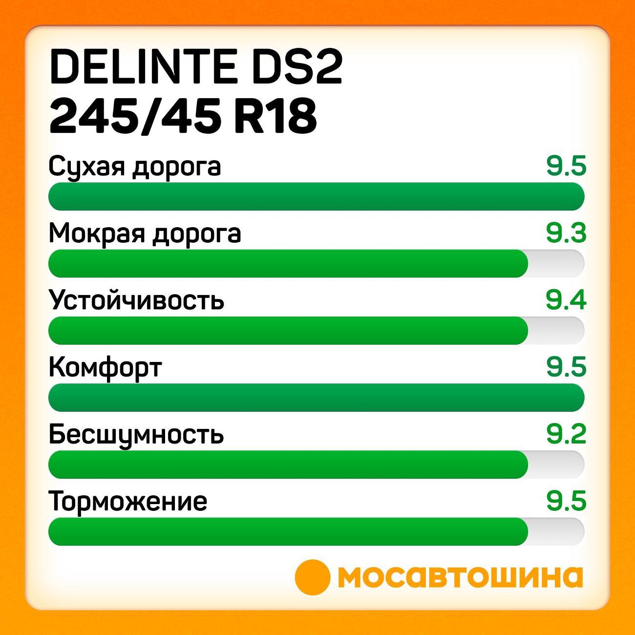 Шина автомобильная Delinte DS2 245/45 R18 96Y RF