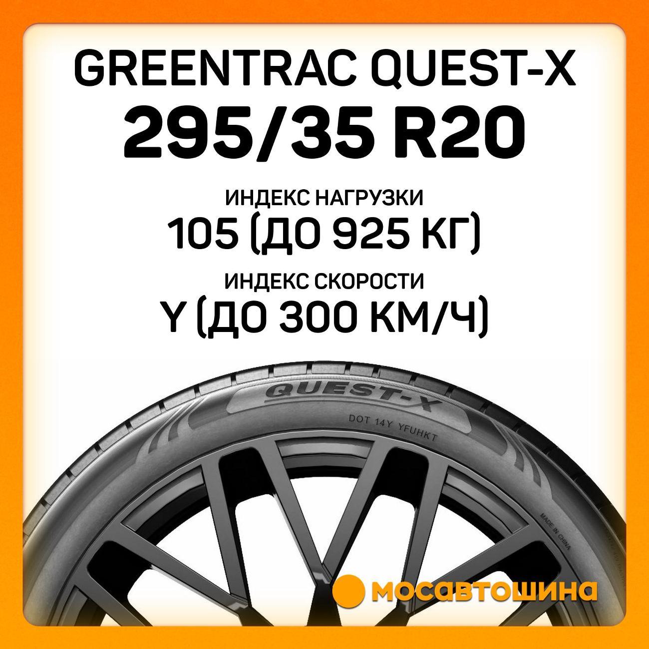 Шина автомобильная Greentrac Quest-X 295/35 ZR20 105Y XL