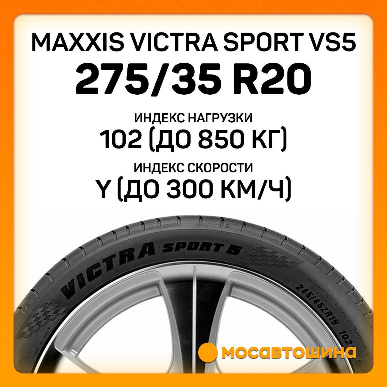 Шина автомобильная Maxxis Victra Sport VS5 275/35 R20 102Y