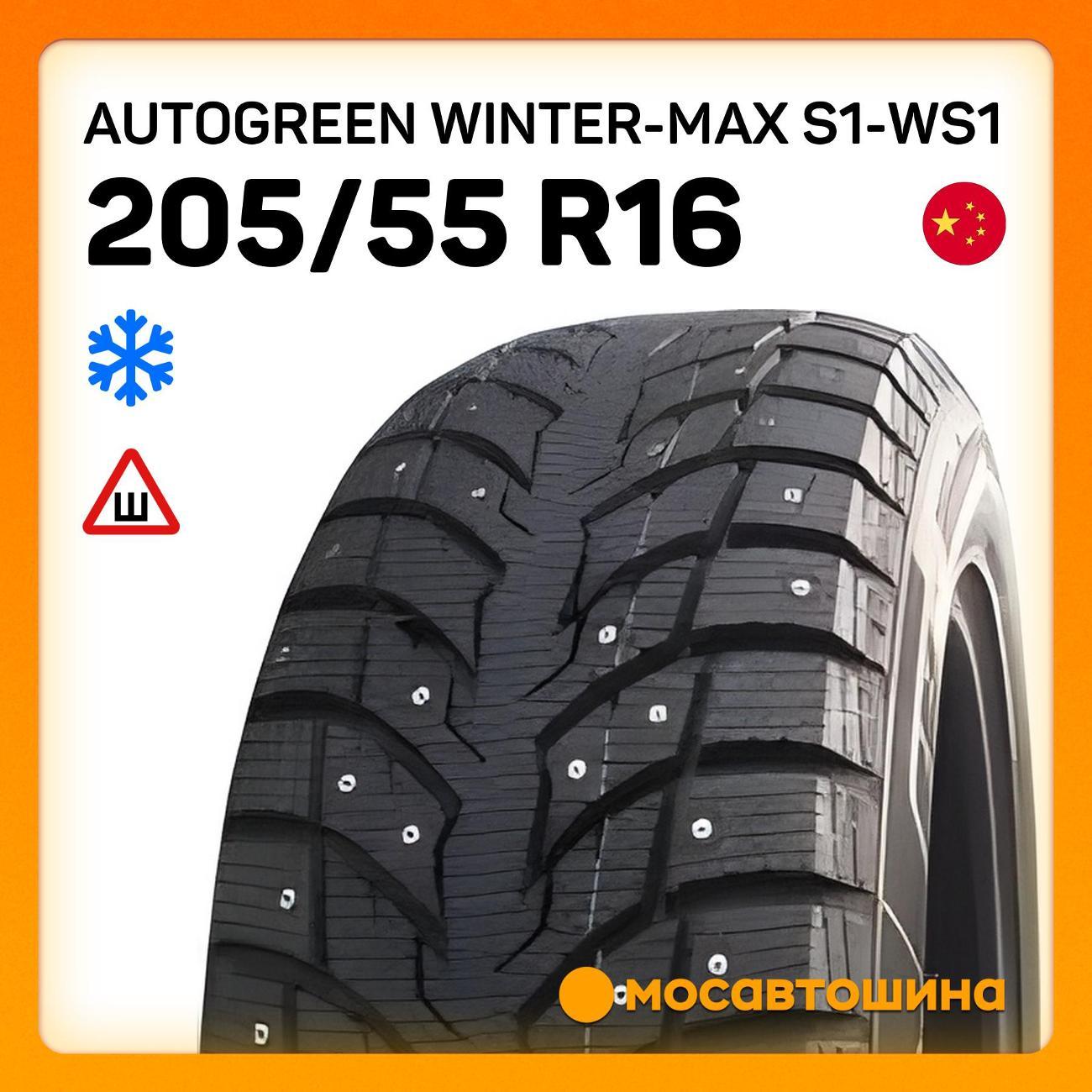 Шина автомобильная Autogreen Winter-Max S1-WS1 205/55 R16 94T XL