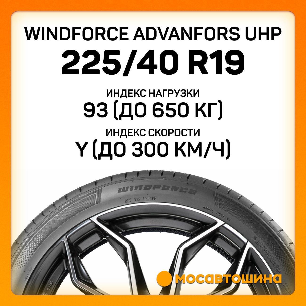 Шина автомобильная Windforce Advanfors UHP 225/40 ZR19 93Y XL