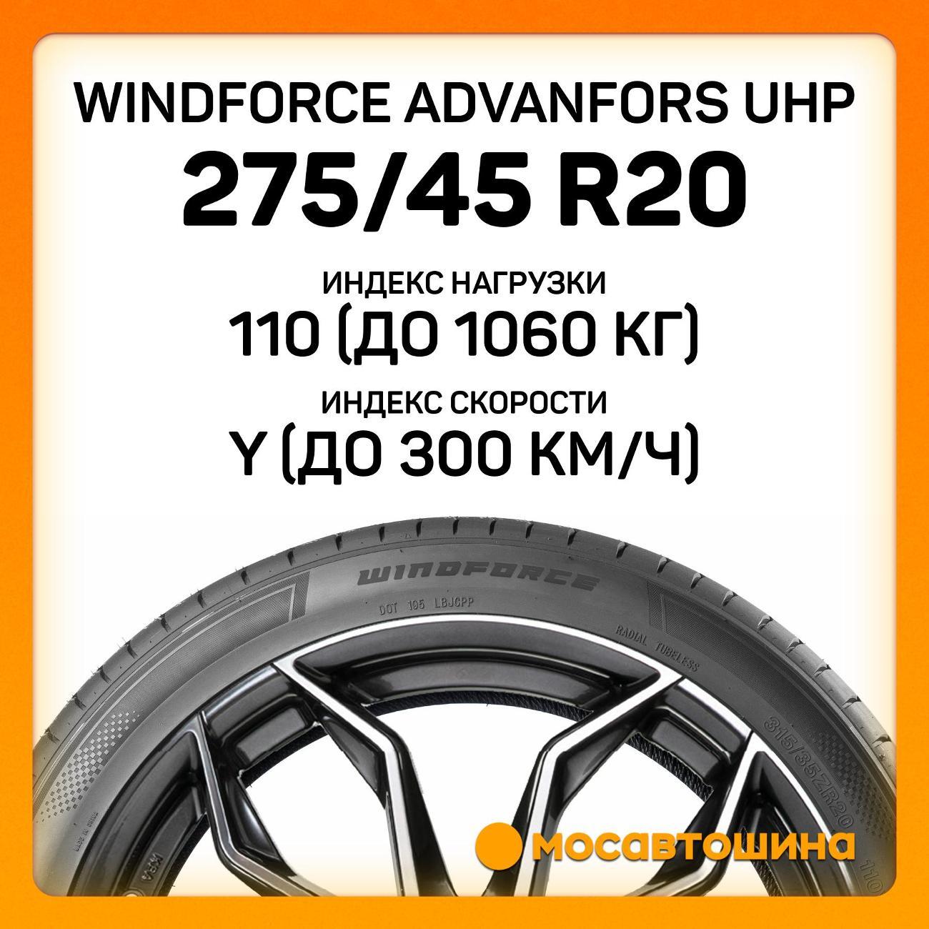 Шина автомобильная Windforce Advanfors UHP 275/45 ZR20 110Y XL