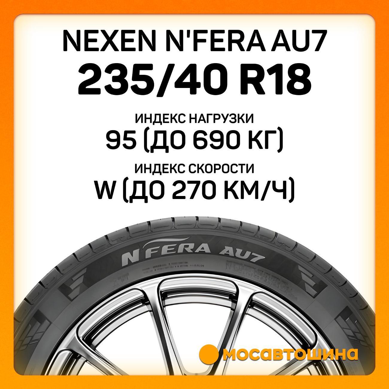 Шина автомобильная Nexen N'Fera AU7 235/40 R18 95W XL
