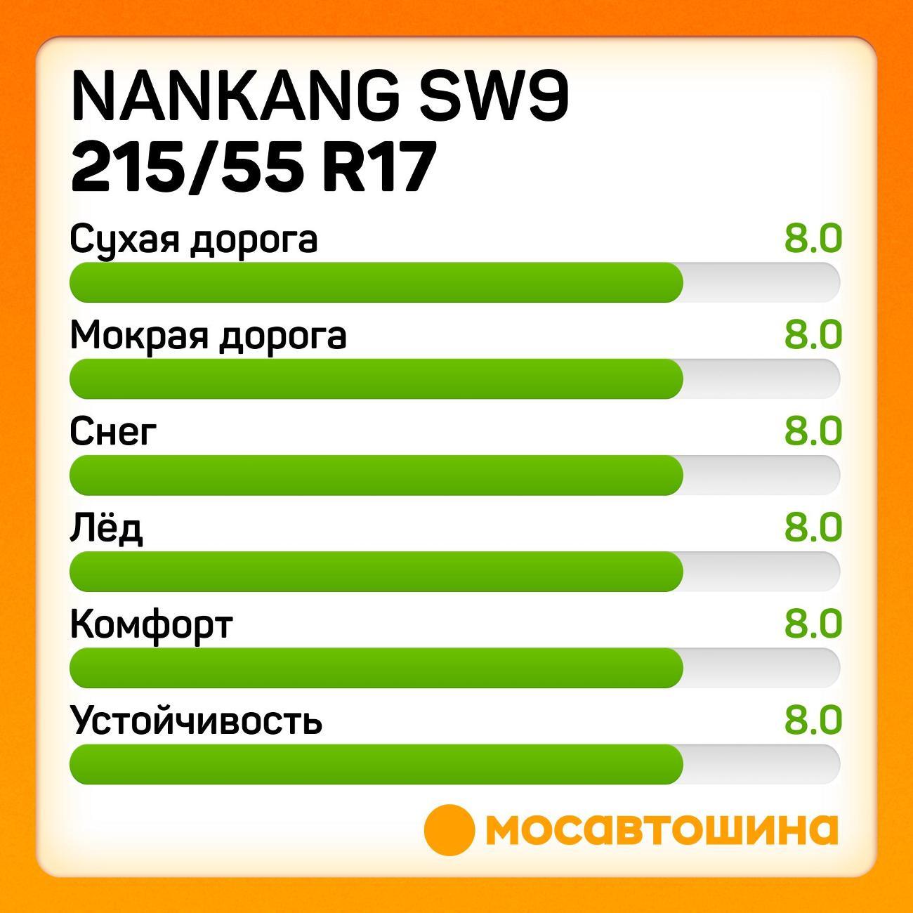 Шина автомобильная Nankang SW9 215/55 R17 98T