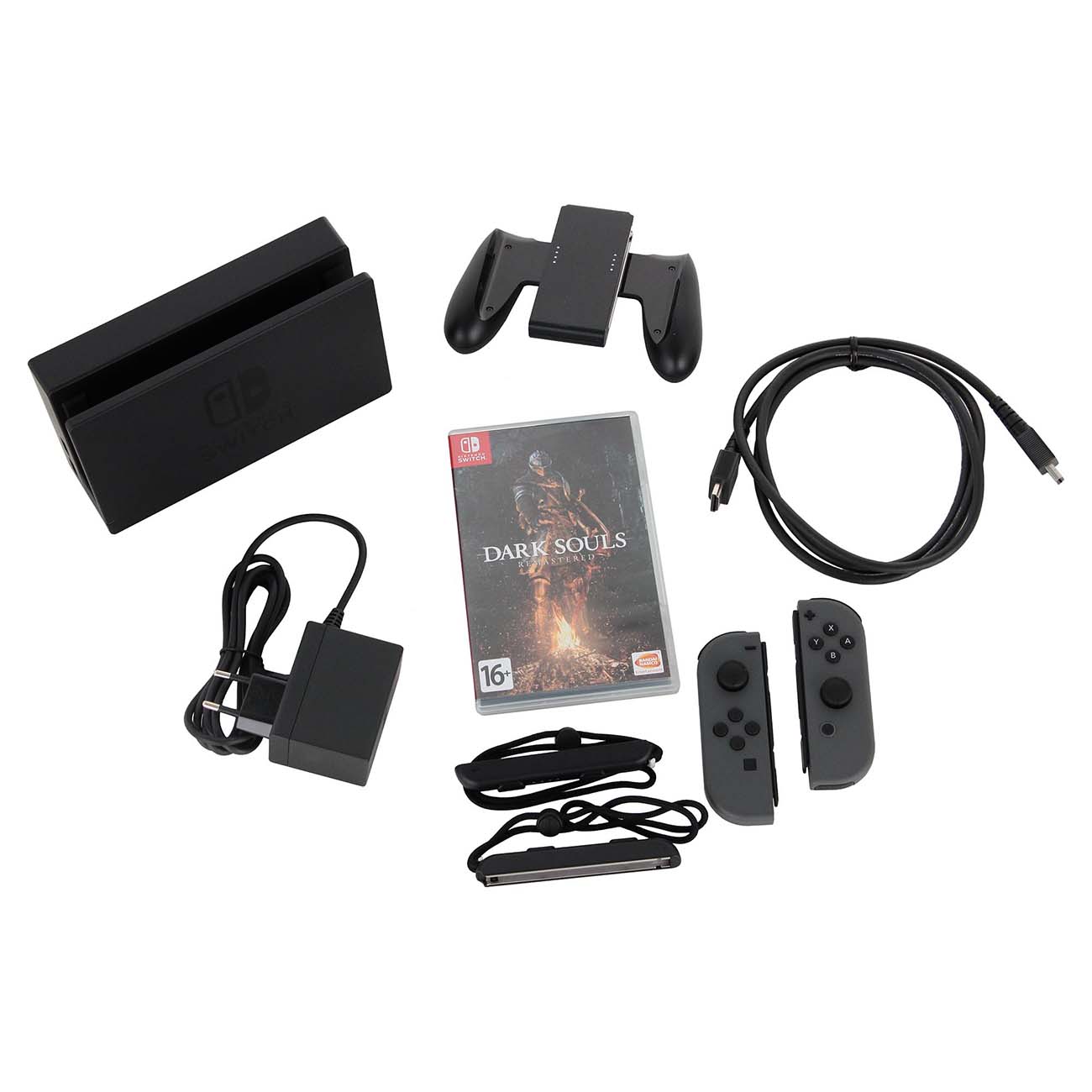 Игровая приставка Nintendo серый + Dark Souls: Remastered