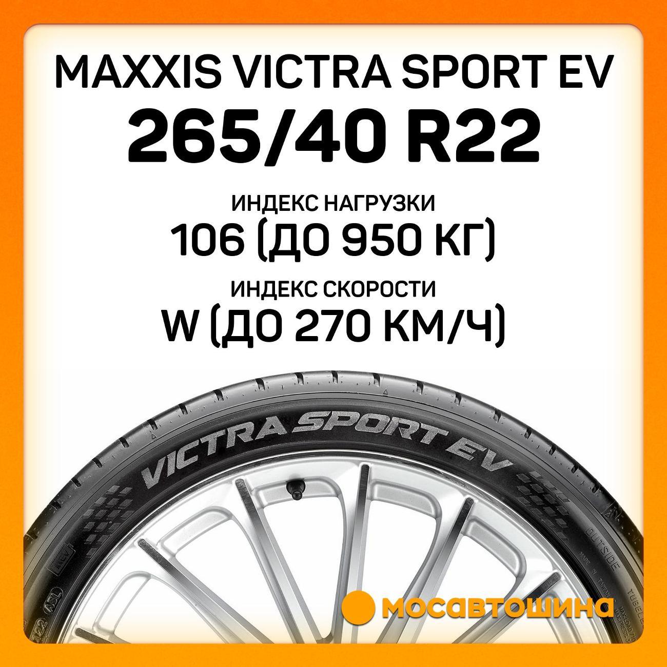 Шина автомобильная Maxxis Victra Sport EV 265/40 R22 106W