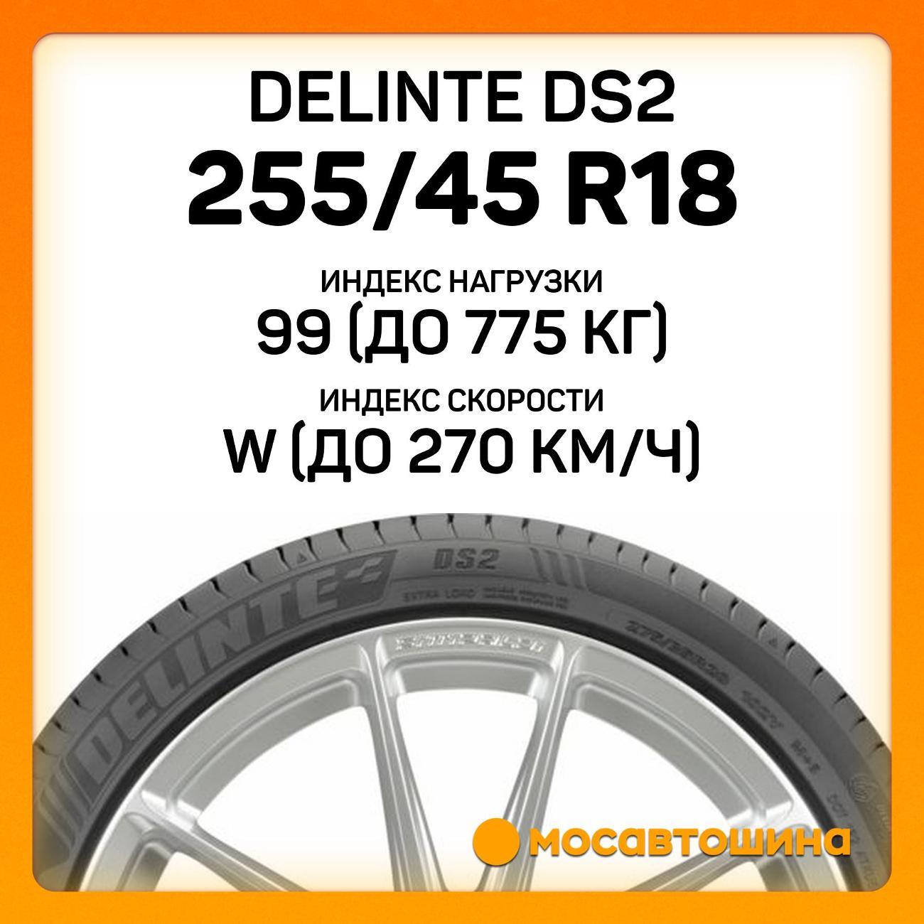 Шина автомобильная Delinte DS2 255/45 R18 99W